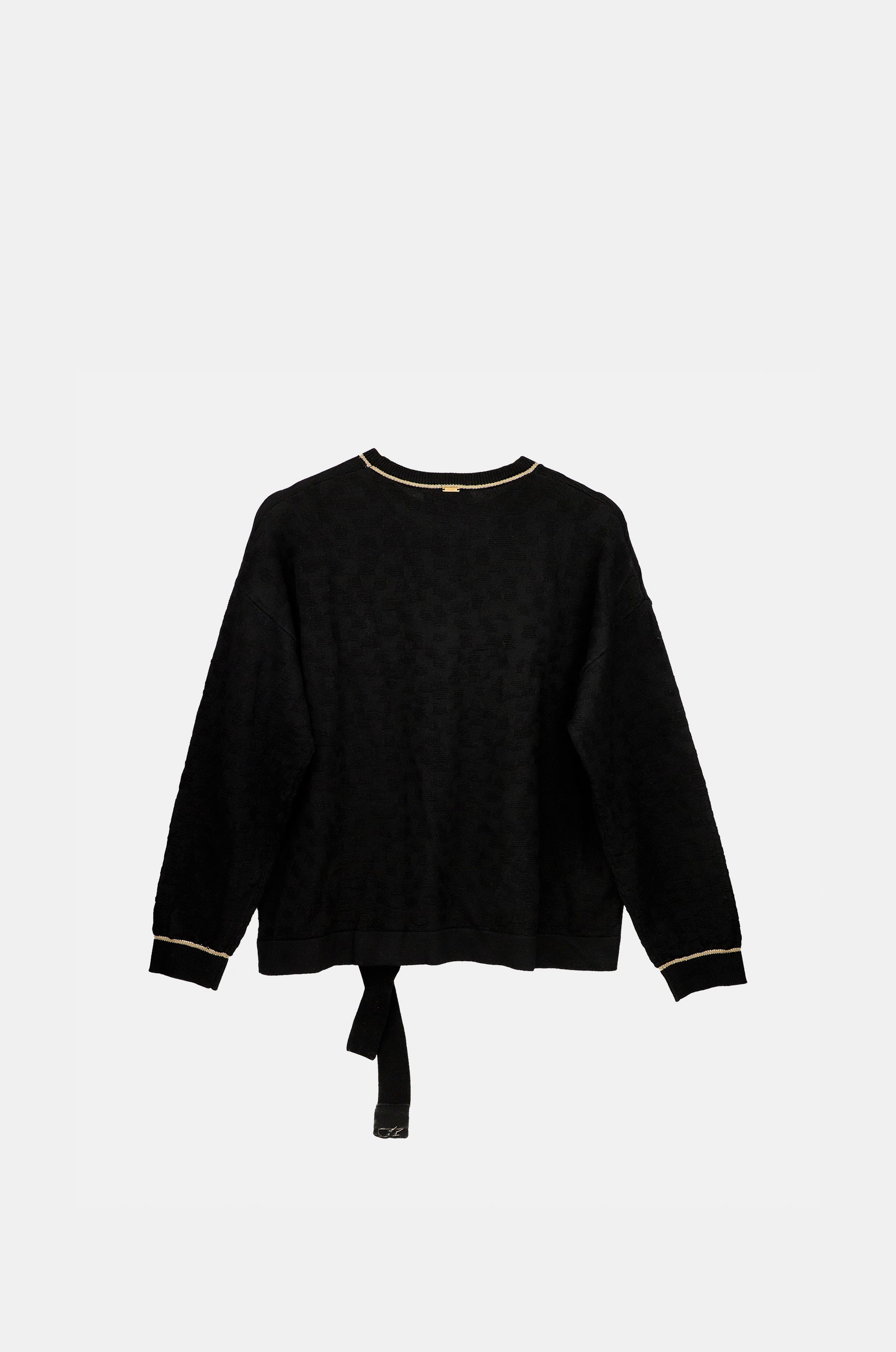 Pull Shōen col rond noir