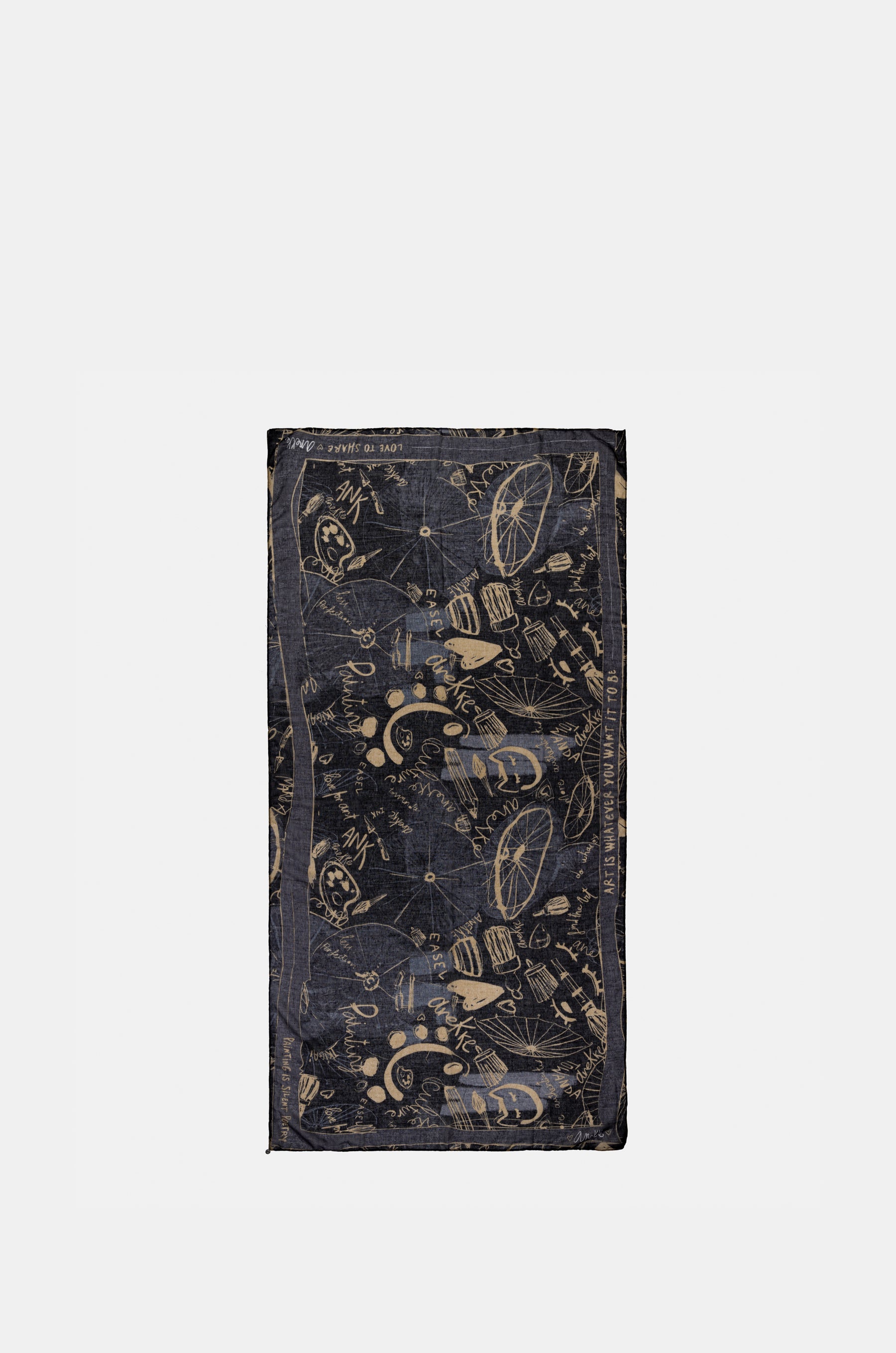 Écharpe Palette noire Anekke