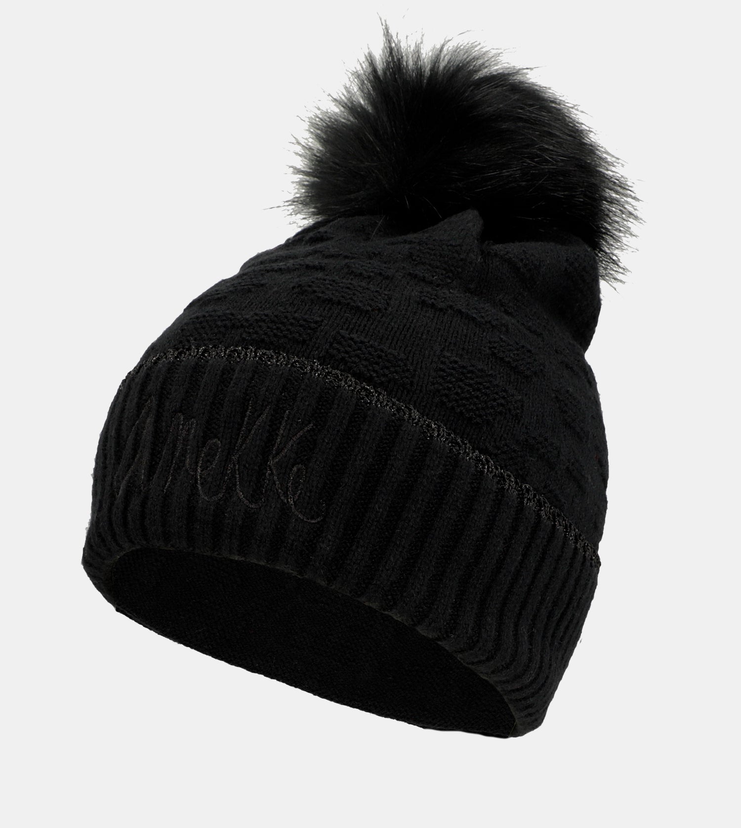 Chapeau Shodō en tricot noir