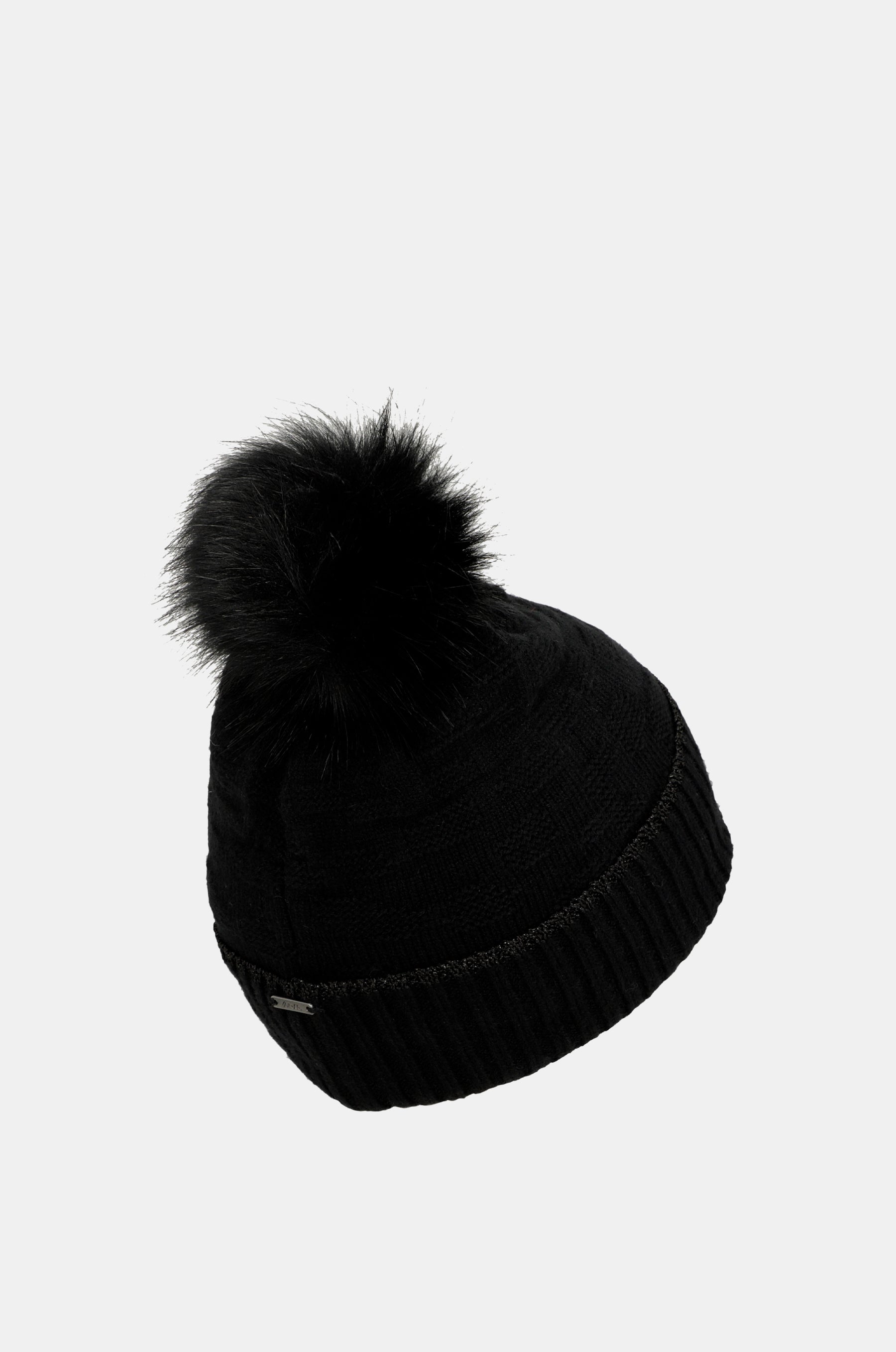 Chapeau Shodō en tricot noir