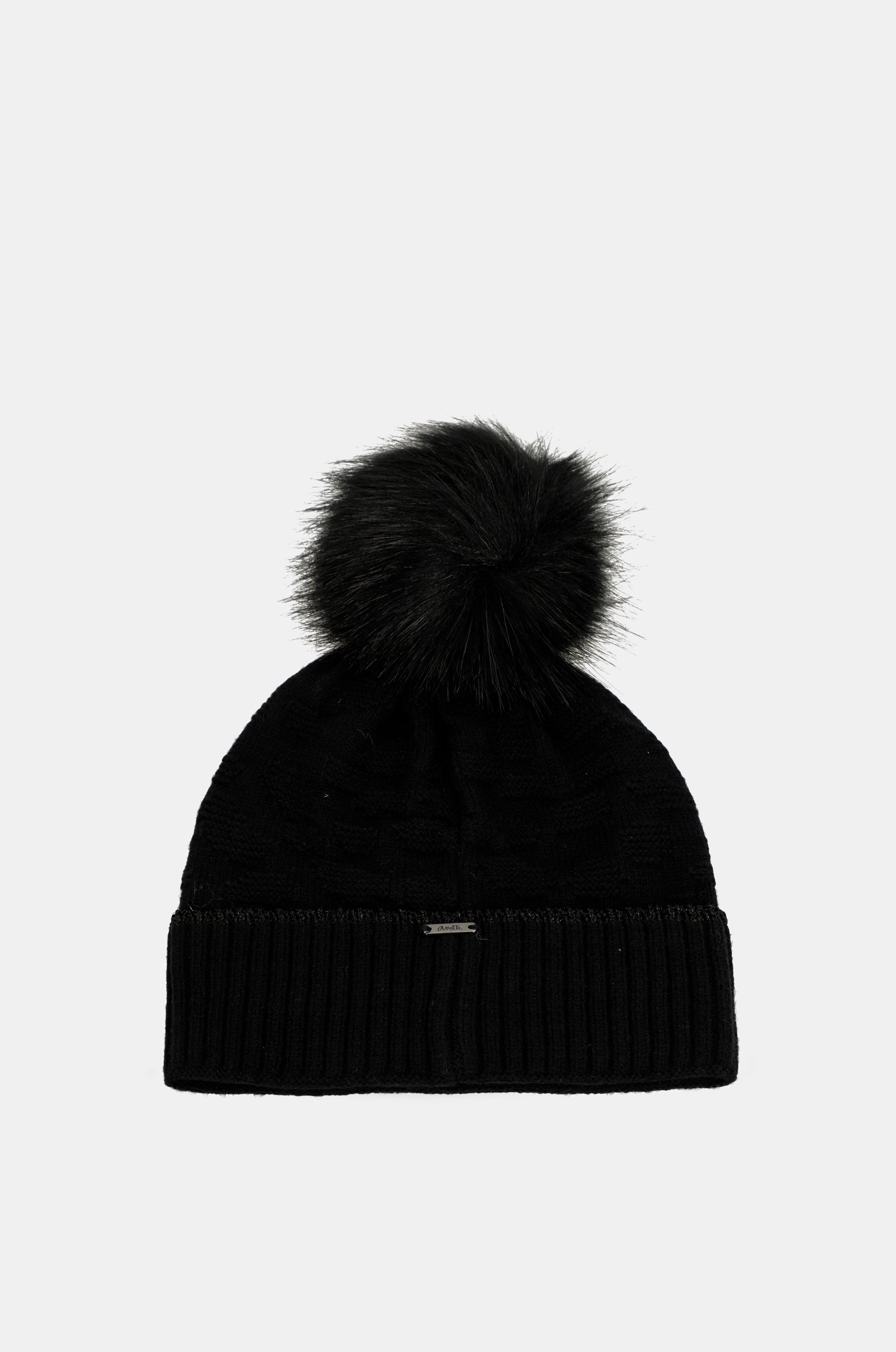 Chapeau Shodō en tricot noir