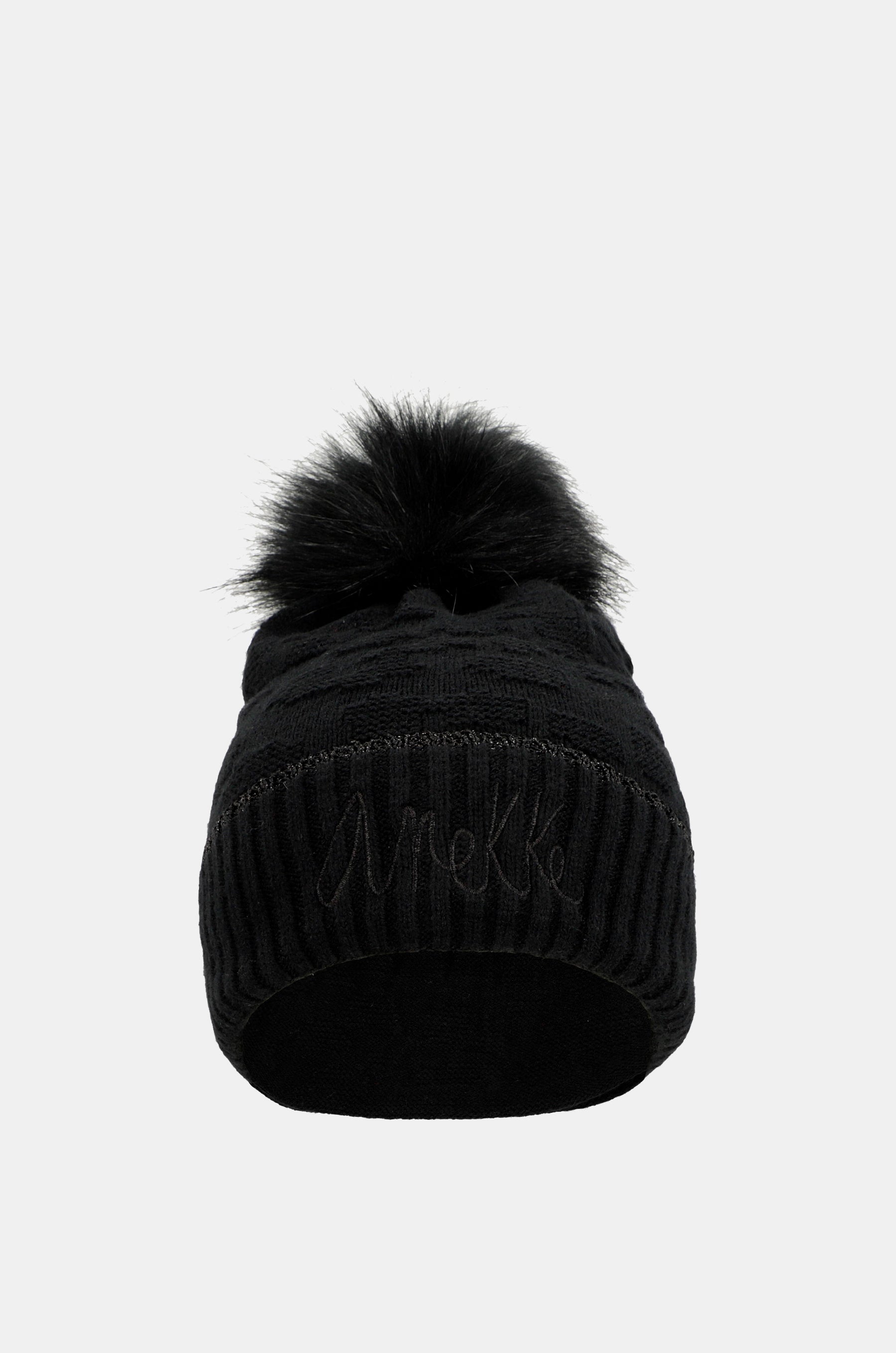 Chapeau Shodō en tricot noir