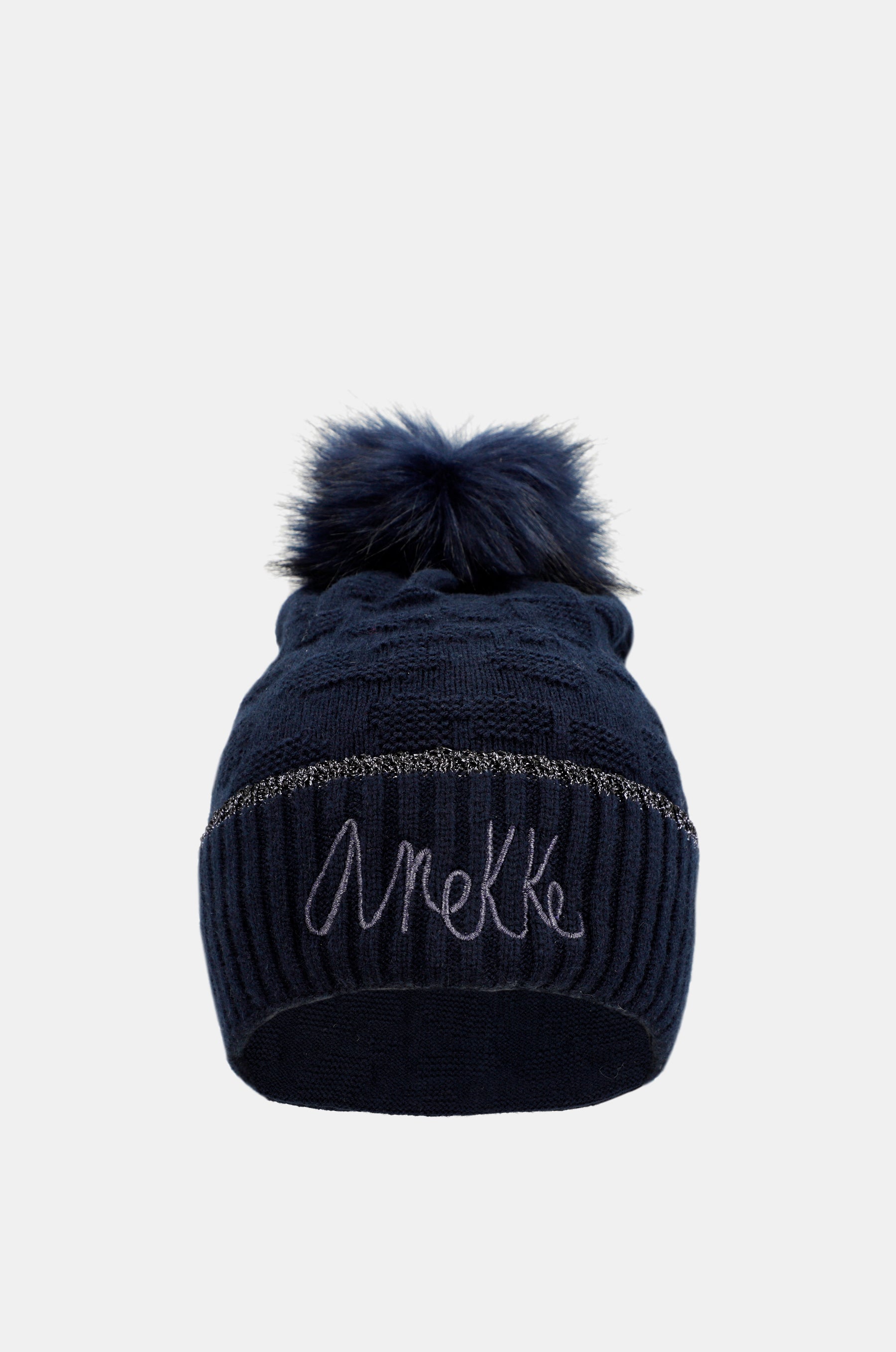 Chapeau Shodō en tricot bleu marine