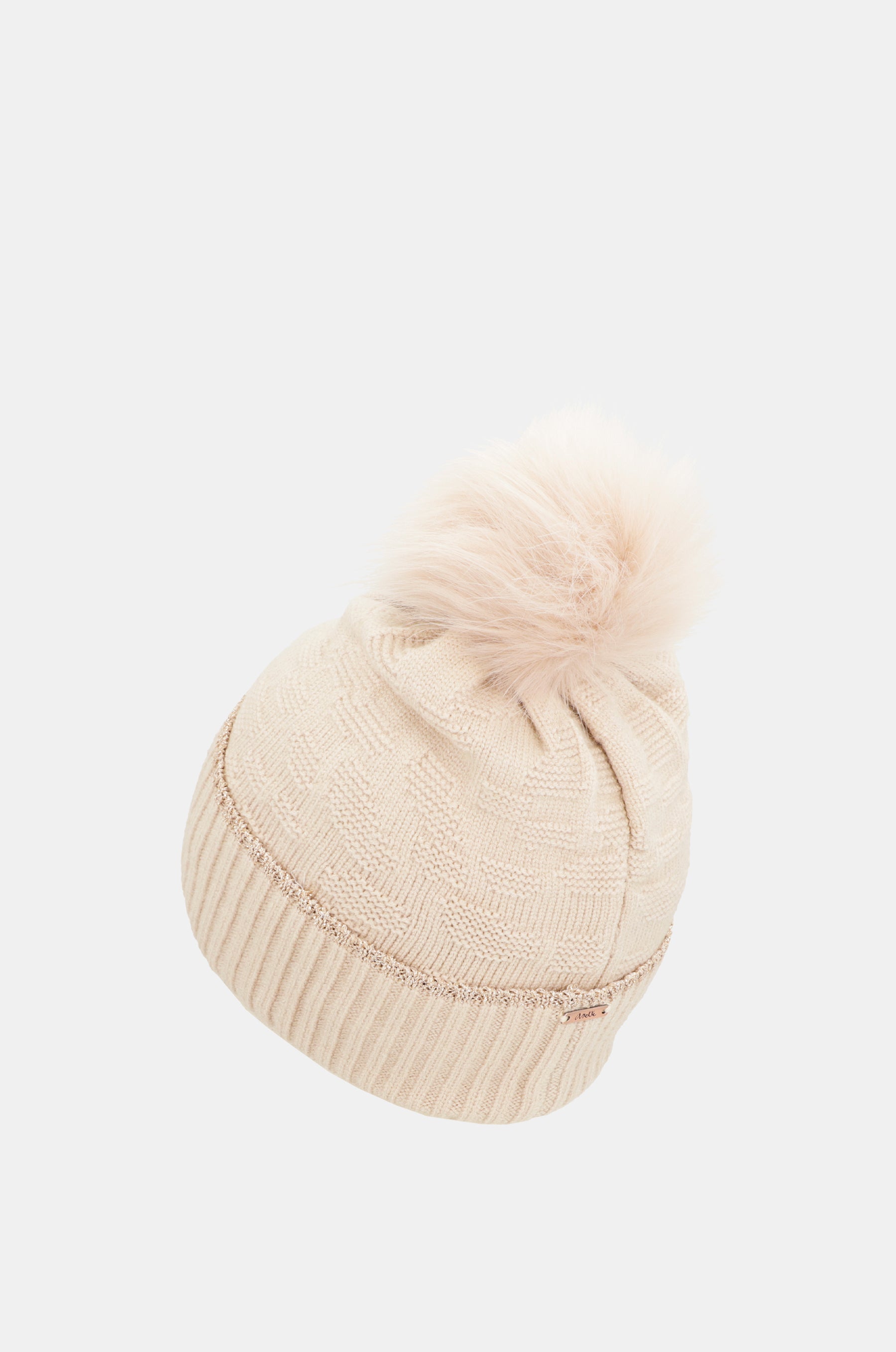 Chapeau Shodō en tricot beige