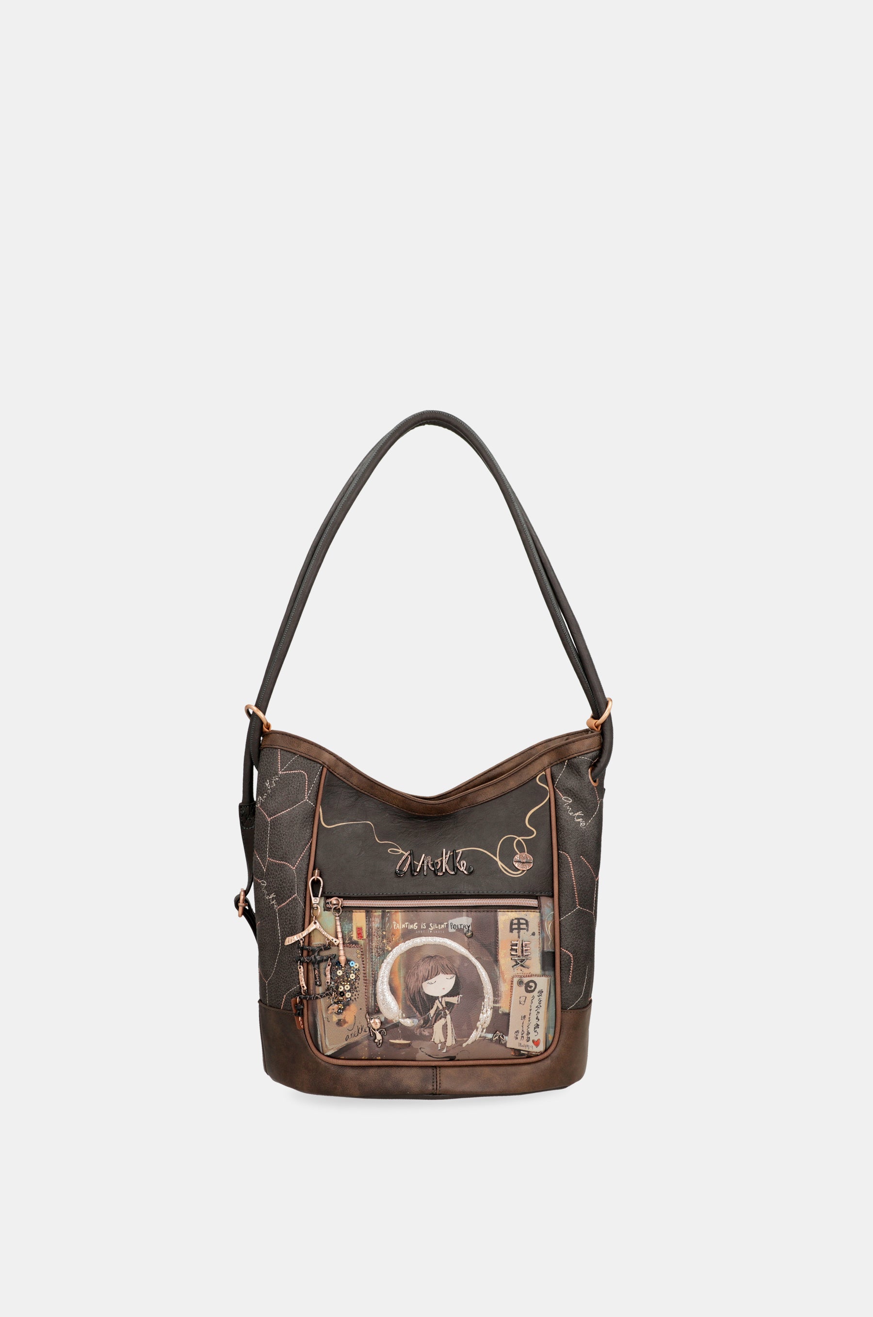 Sac à bandoulière shōen convertible en sac à dos