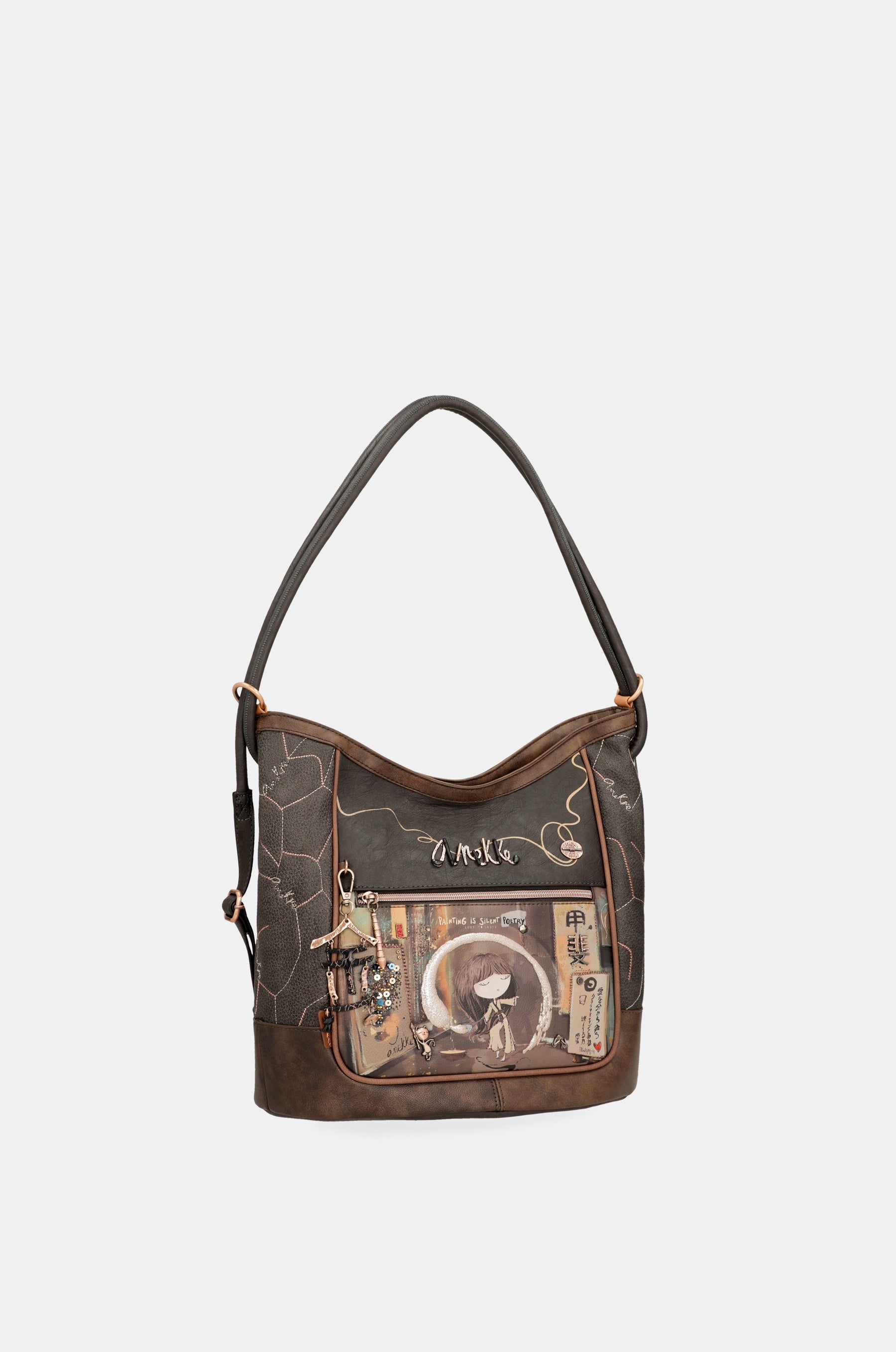 Sac à bandoulière shōen convertible en sac à dos