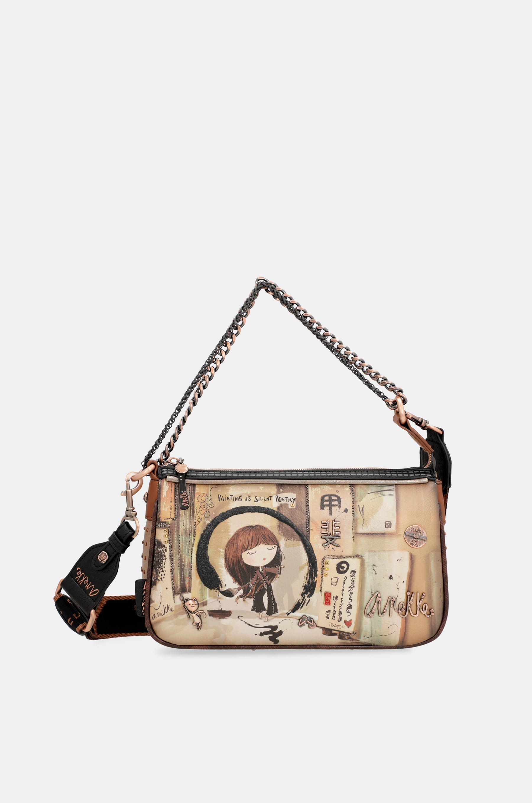 Sac de baguette de poignée en métal shōen