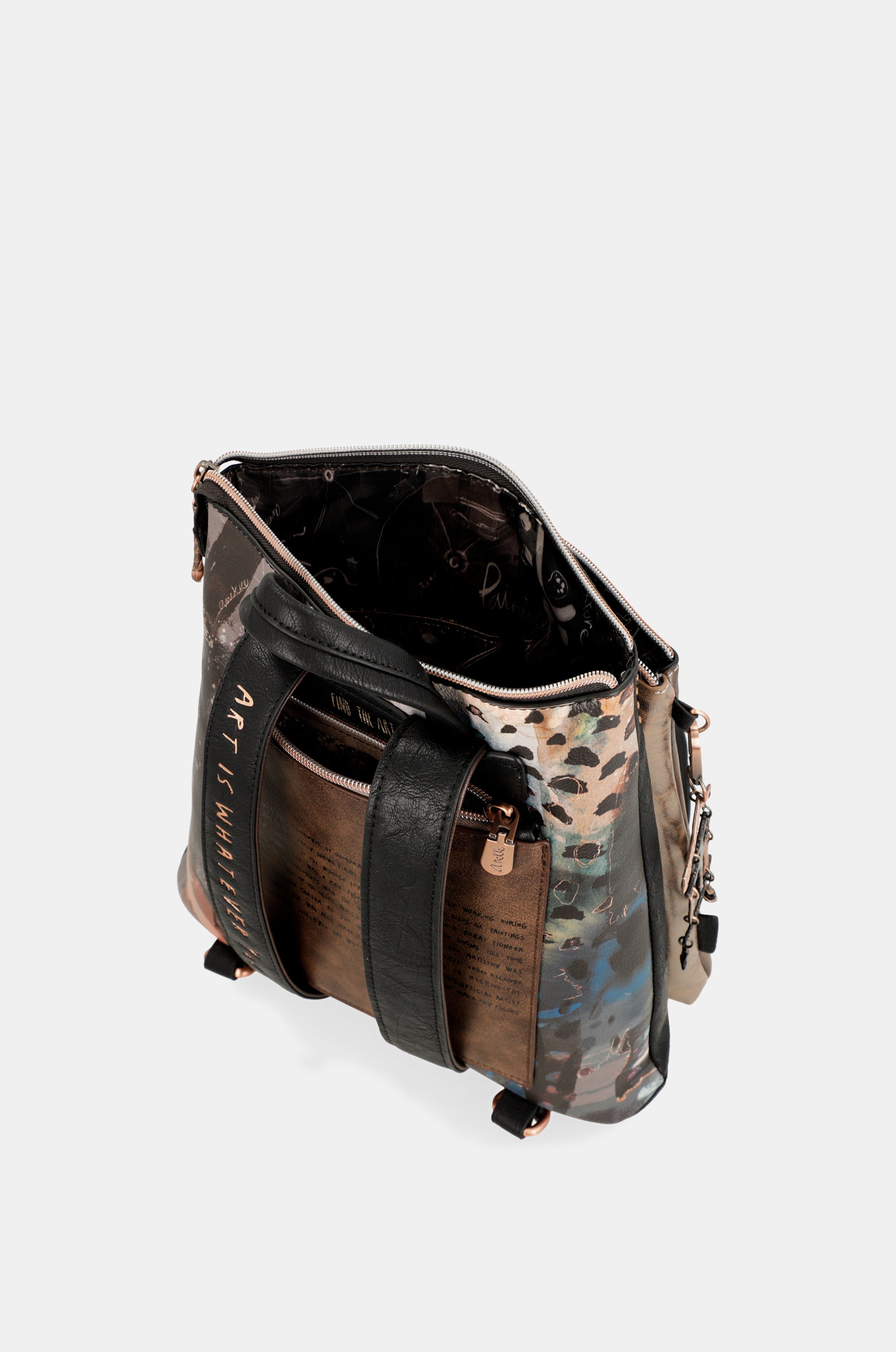 Sac à dos noir de shōen moyen
