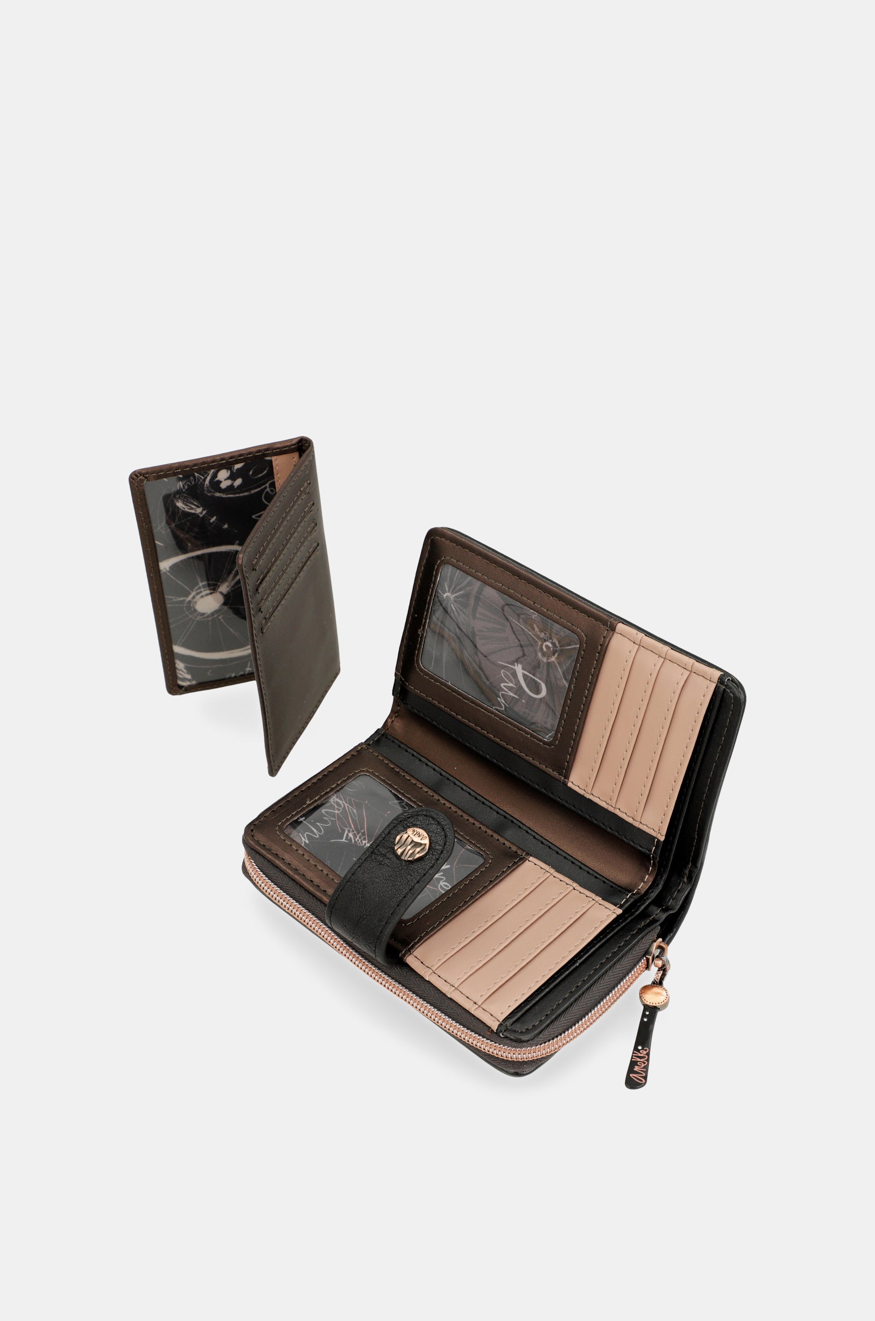 Shōen portefeuille RFID noir moyen
