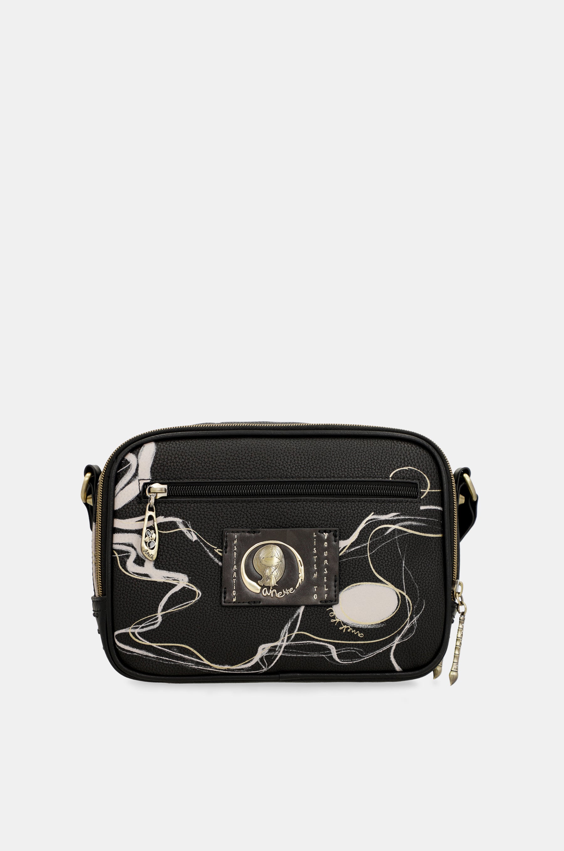 Nature Shodō Black Sac à bandoulière avec 2 compartiments