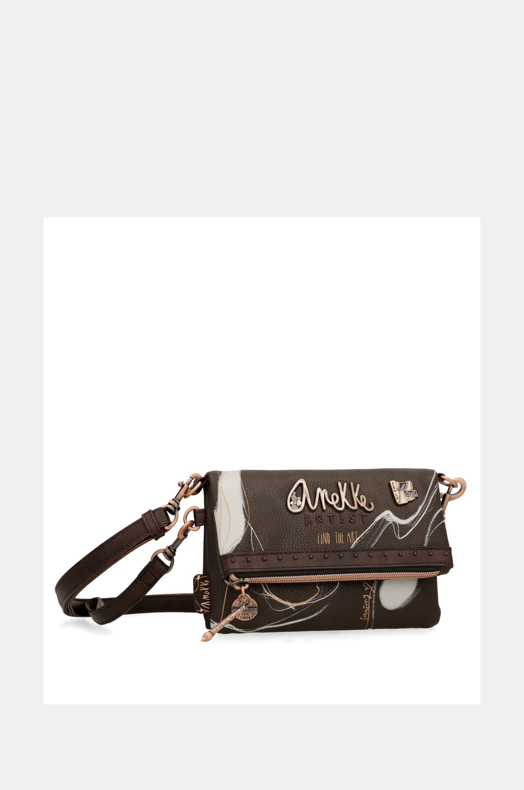 Petit sac d'épaule brun nature shodō