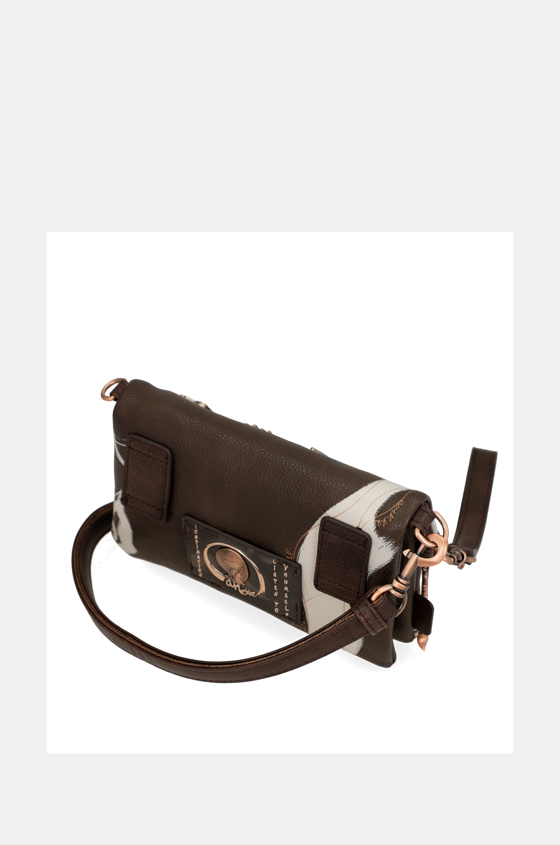 Petit sac d'épaule brun nature shodō