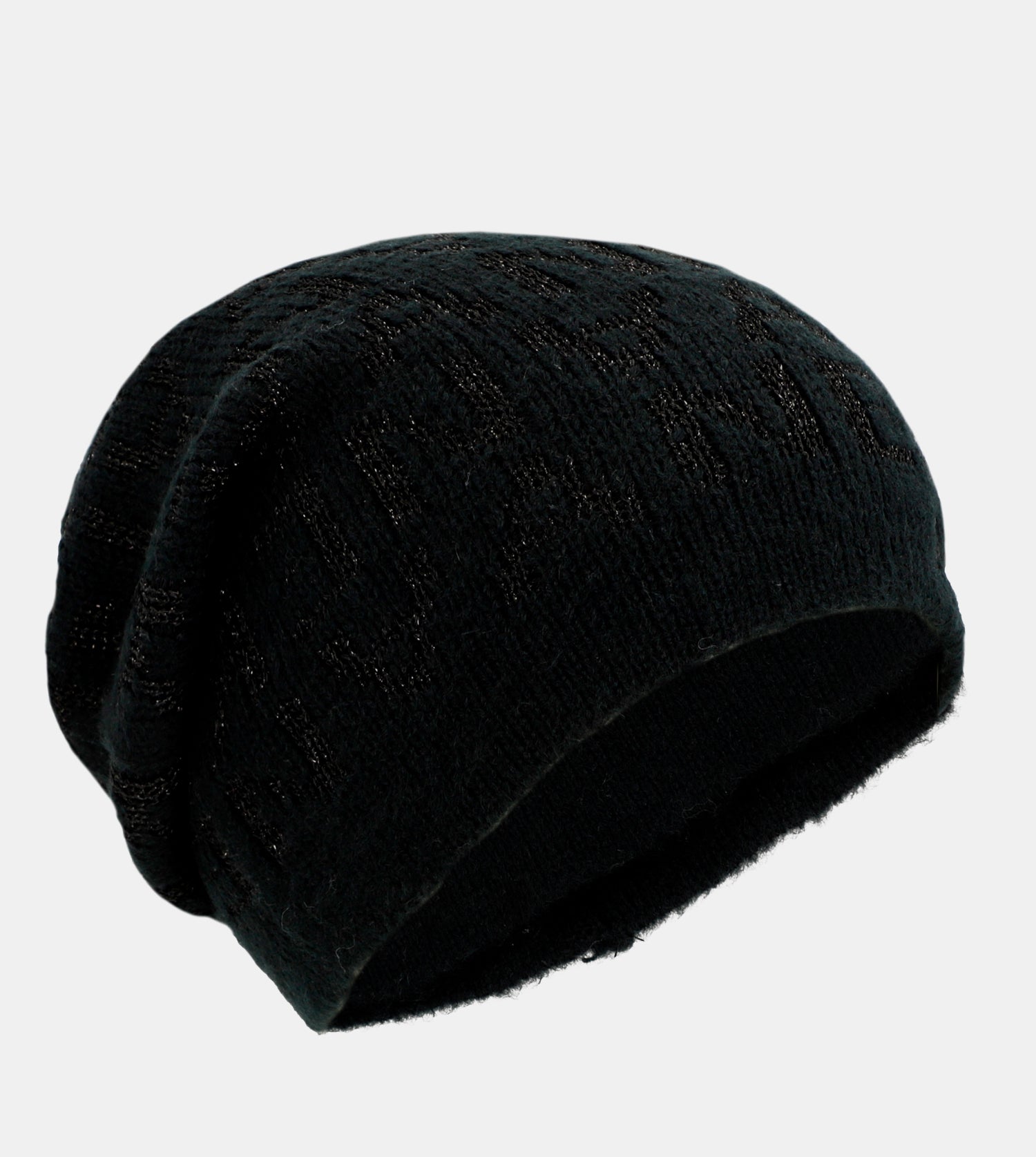 Chapeau Contemporary en tricot noir