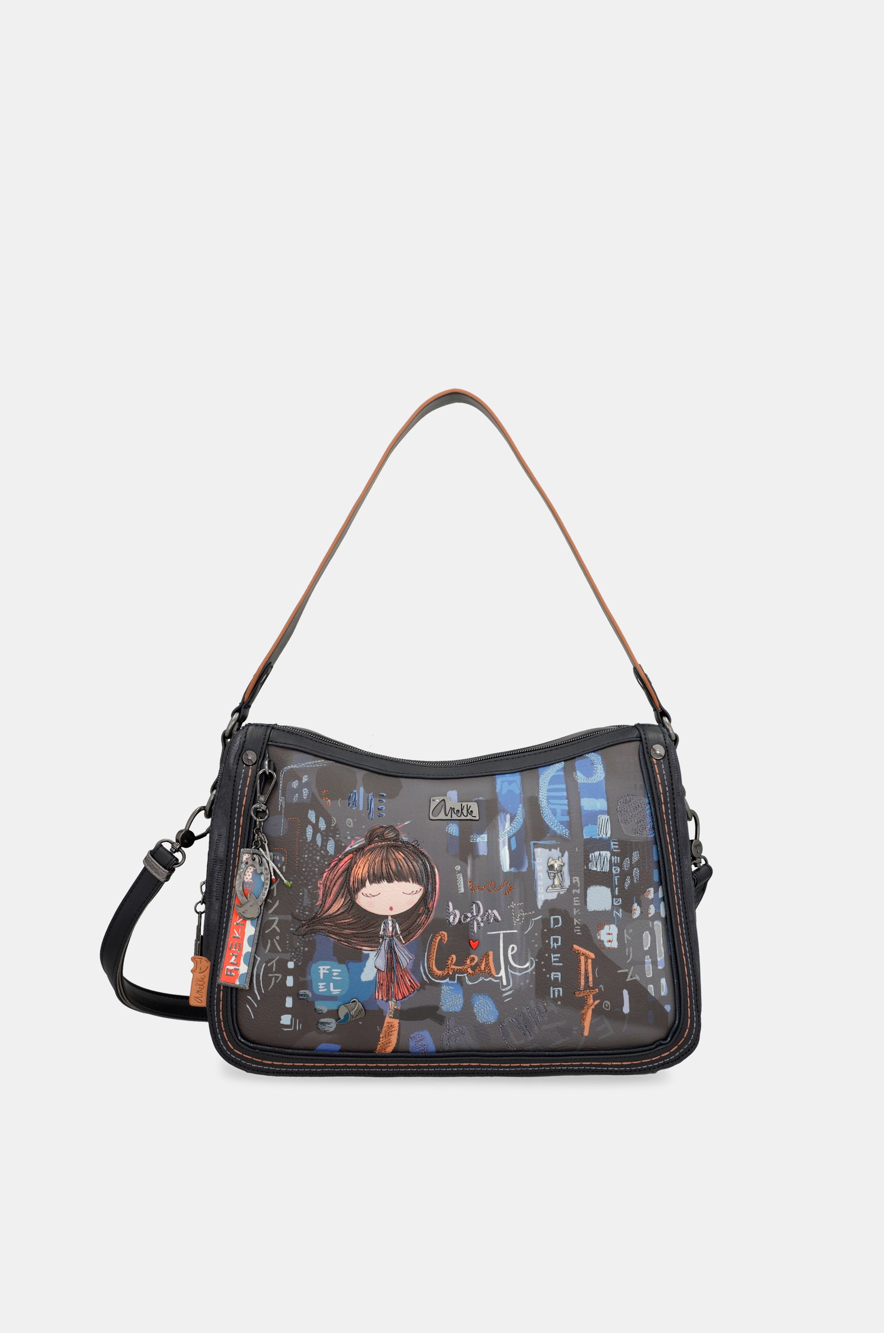 Sac à bandoulière contemporain avec bandoulière