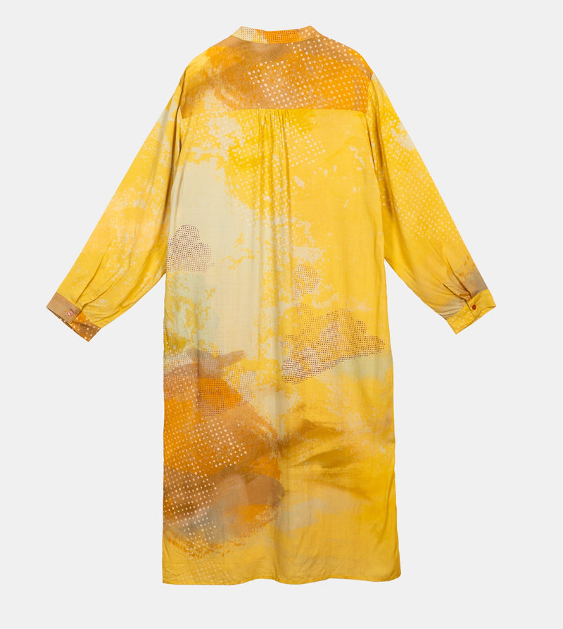 Robe chemise jaune