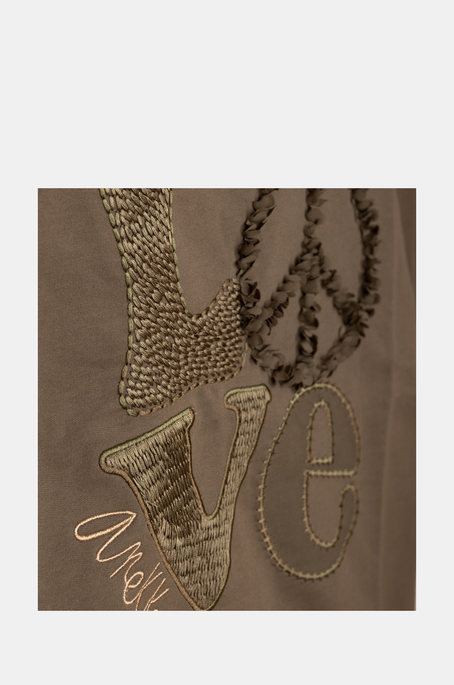 Sweat sans manches vert Peace & Love