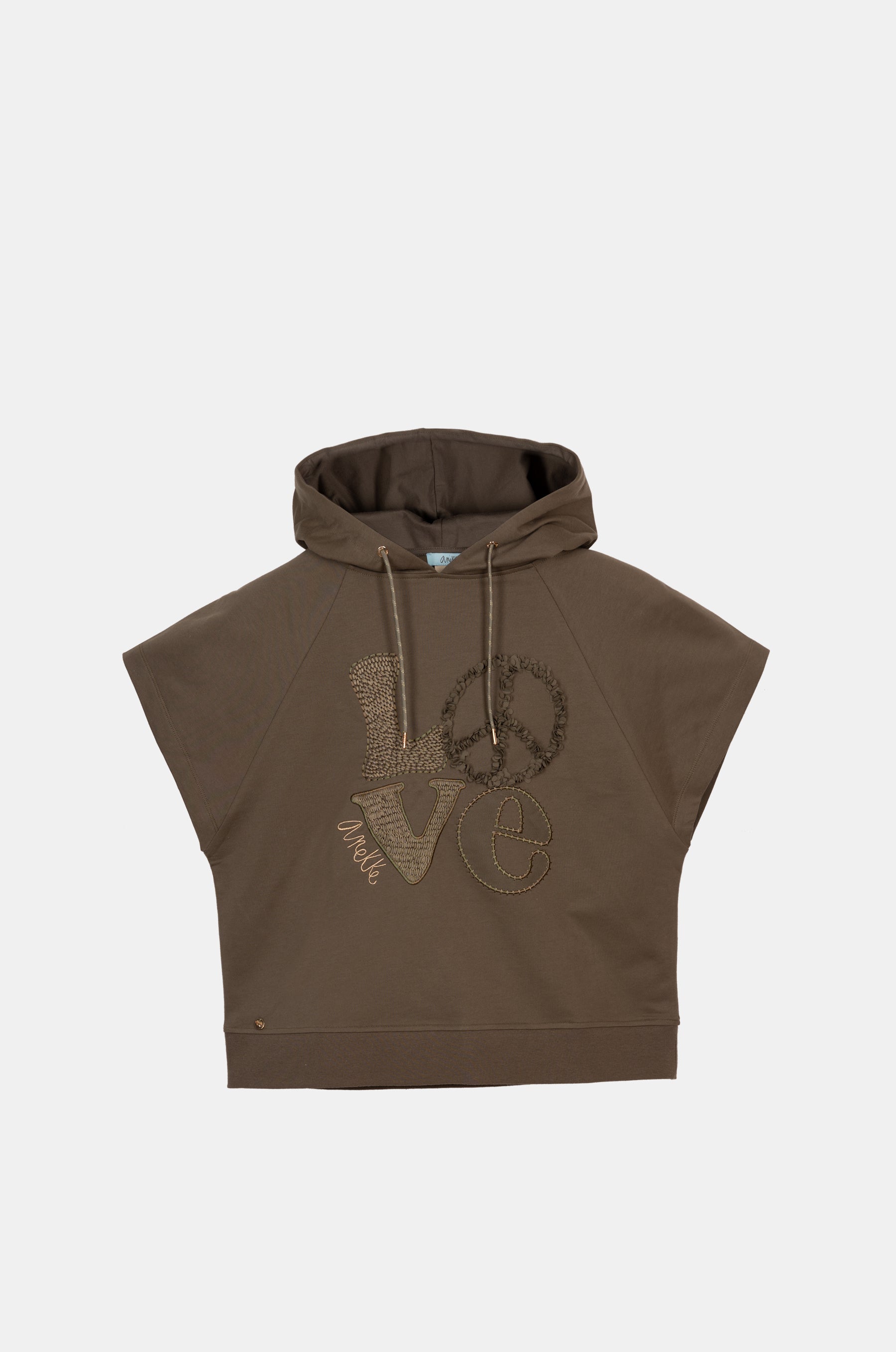 Sweat sans manches vert Peace & Love
