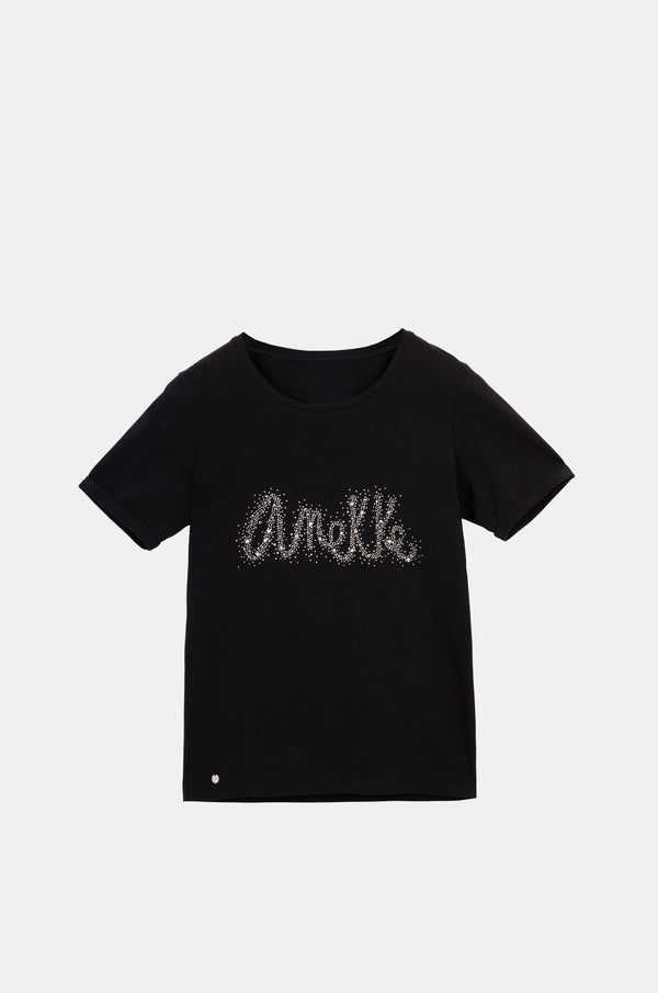 T-shirt noir Anekke