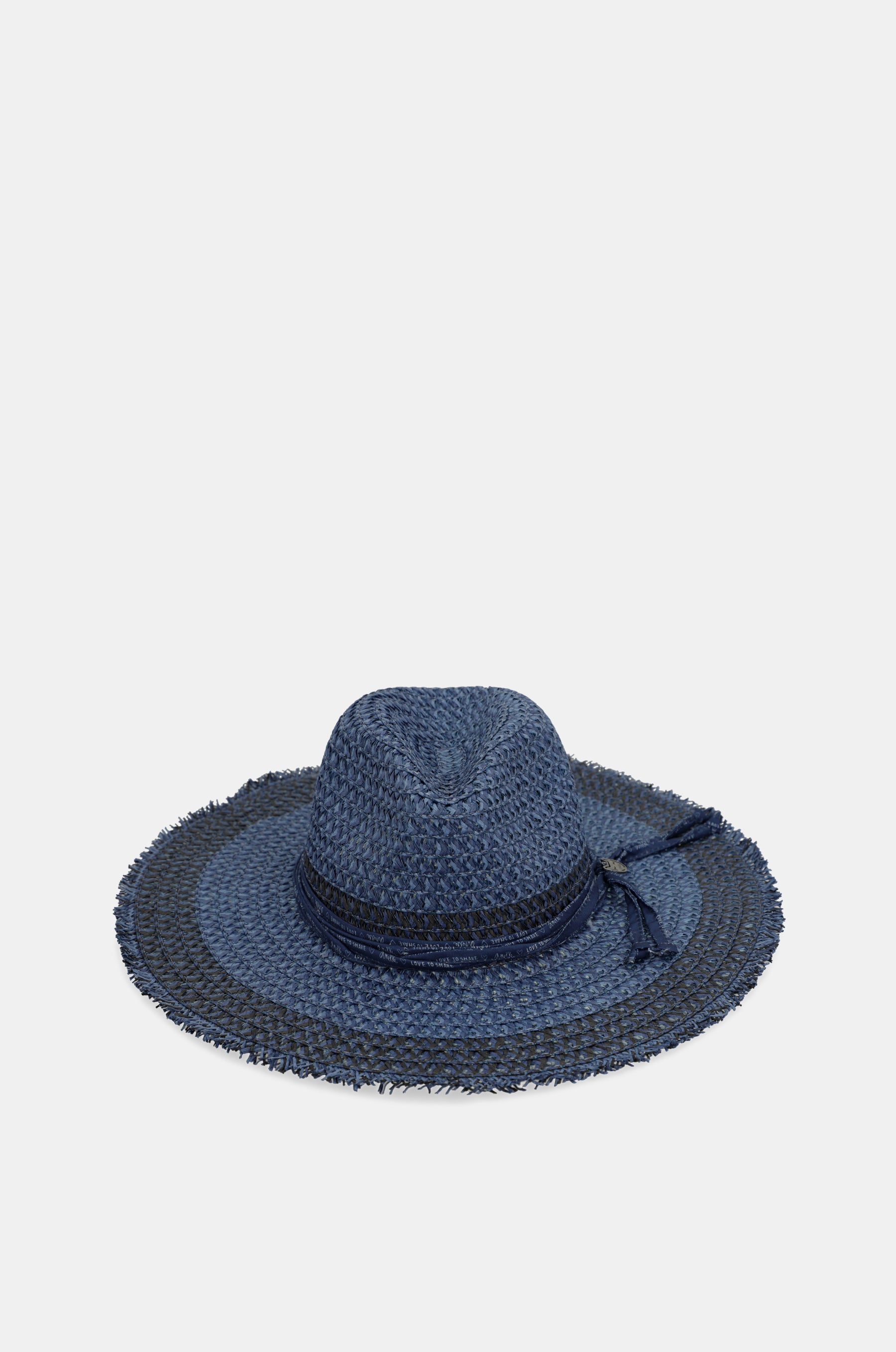 Chapeau raphia bicolore