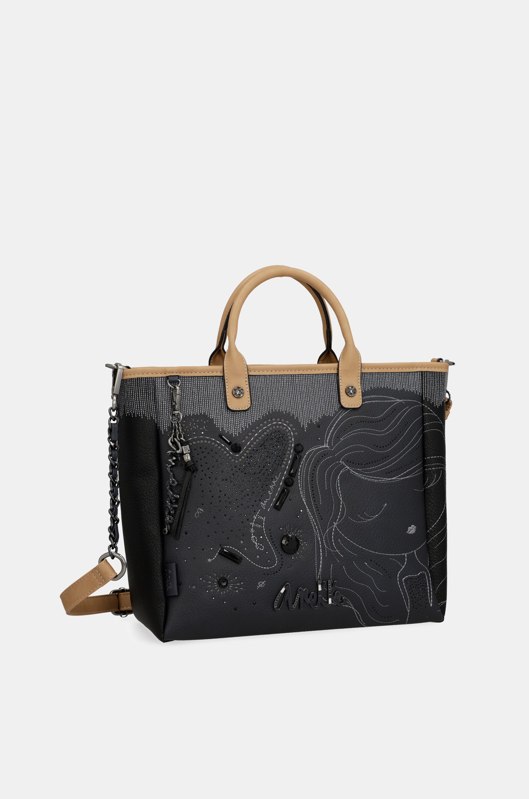 Sac cabas bleu marine Studio