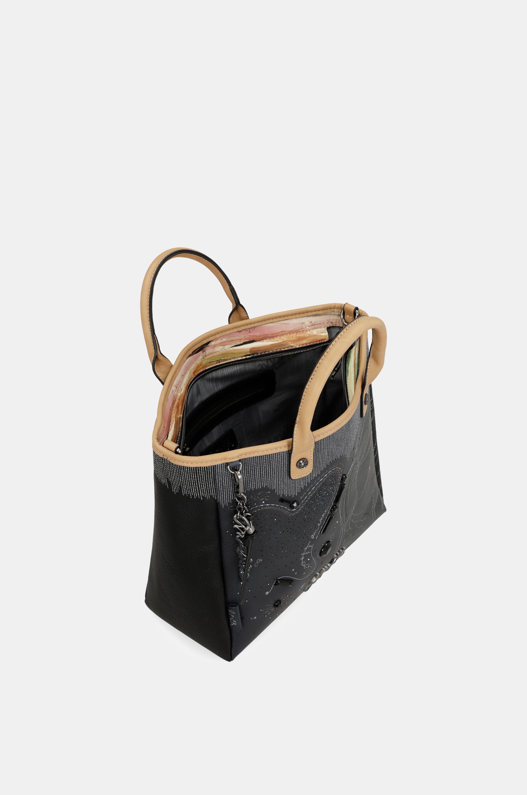 Sac cabas bleu marine Studio