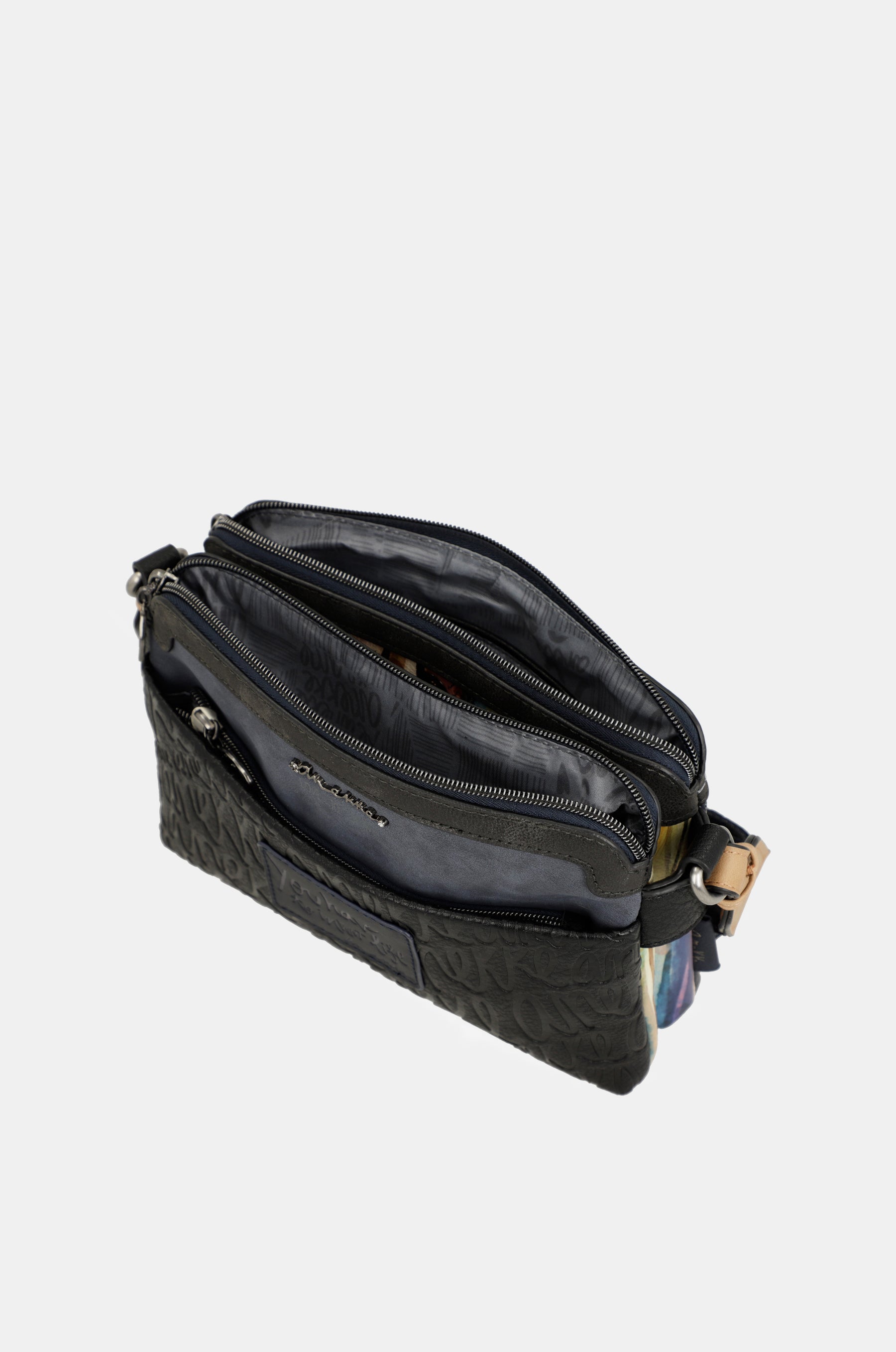 Sac bandoulière 2 compartiments bleu marine Studio