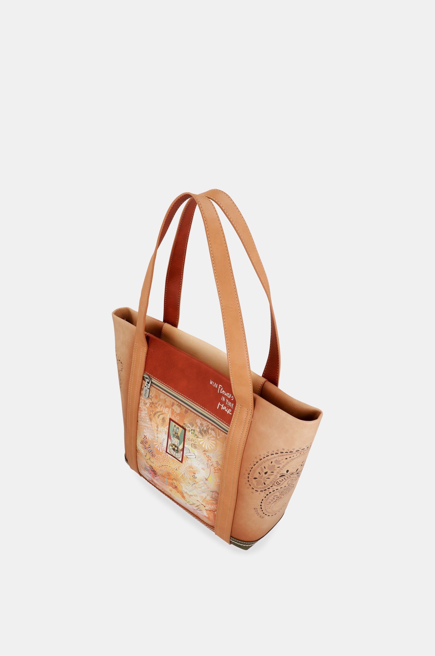 Sac shopping camel Peace & Love