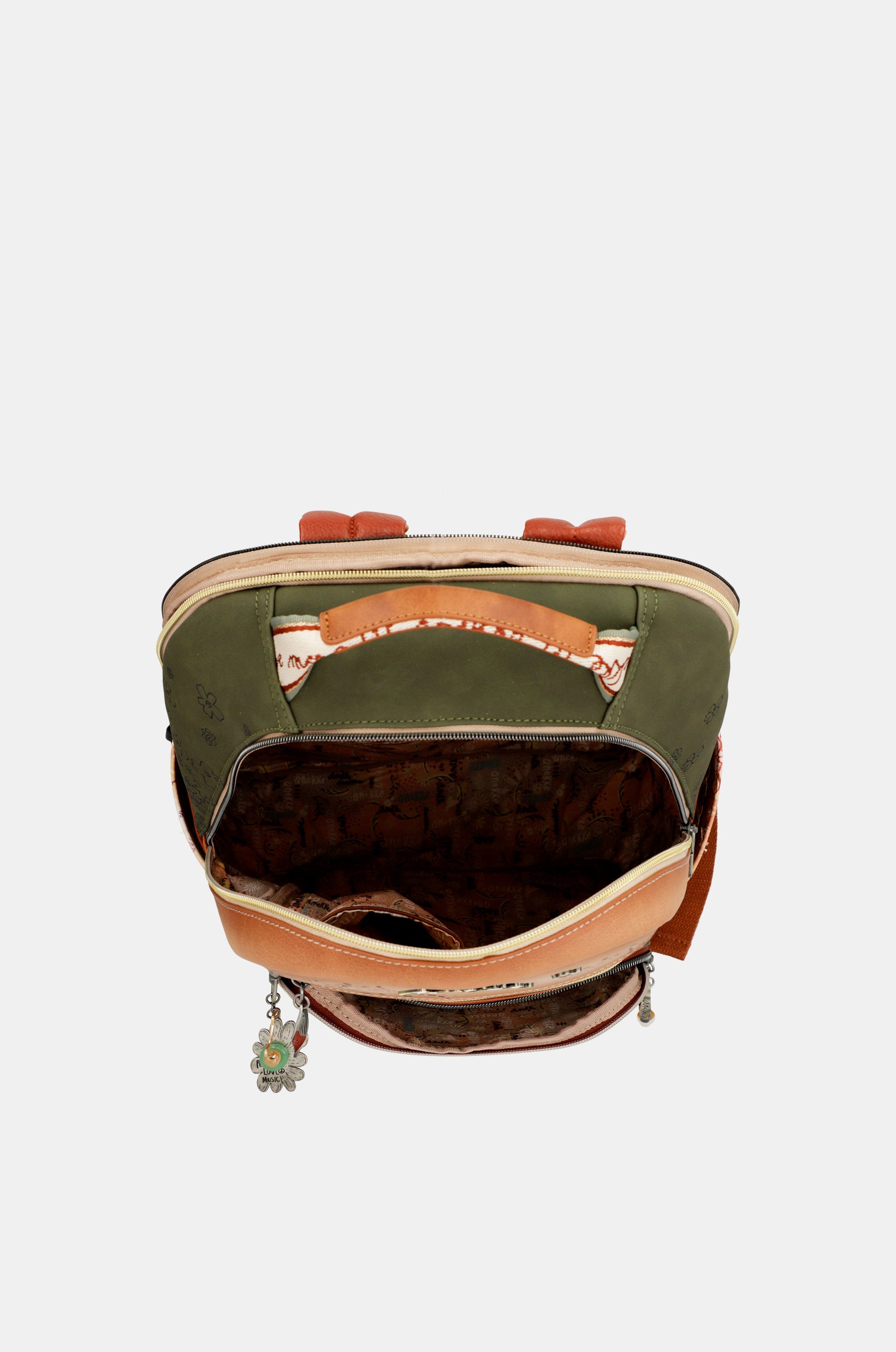 Sac à dos d’école camel Peace & Love