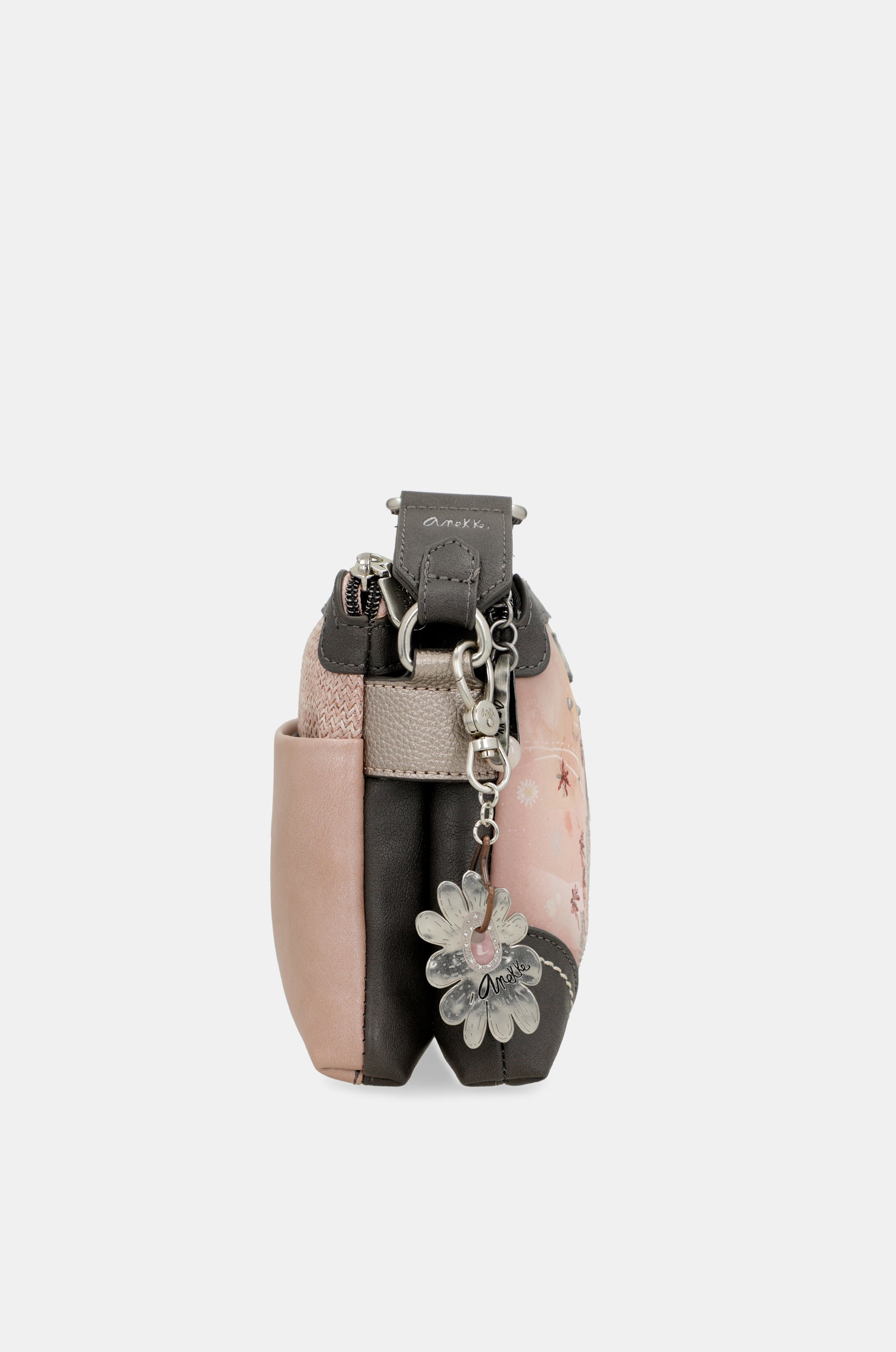 Sac bandoulière 2 compartiments rose Peace & Love