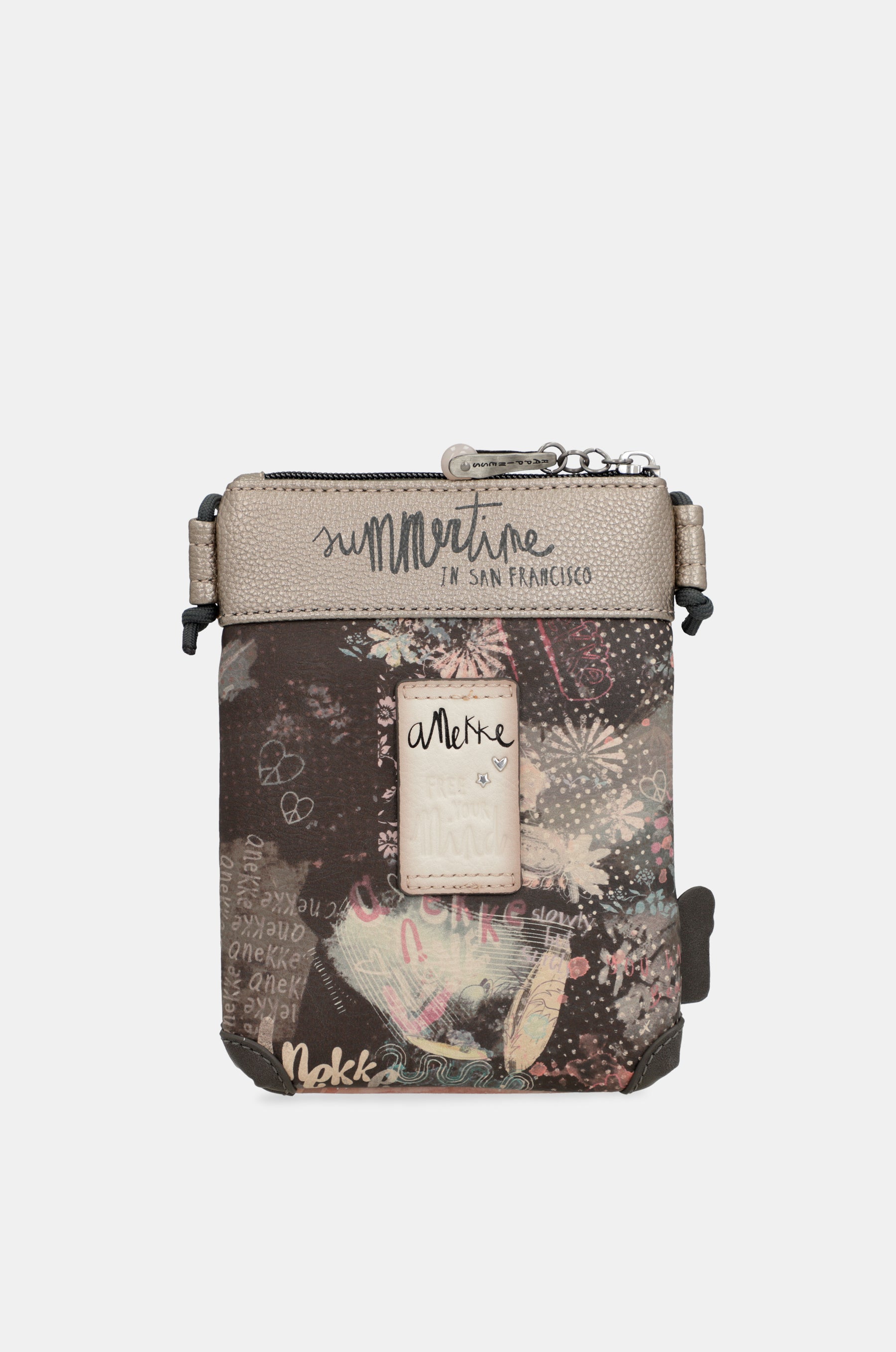Mini sac bandoulière rose Peace & Love