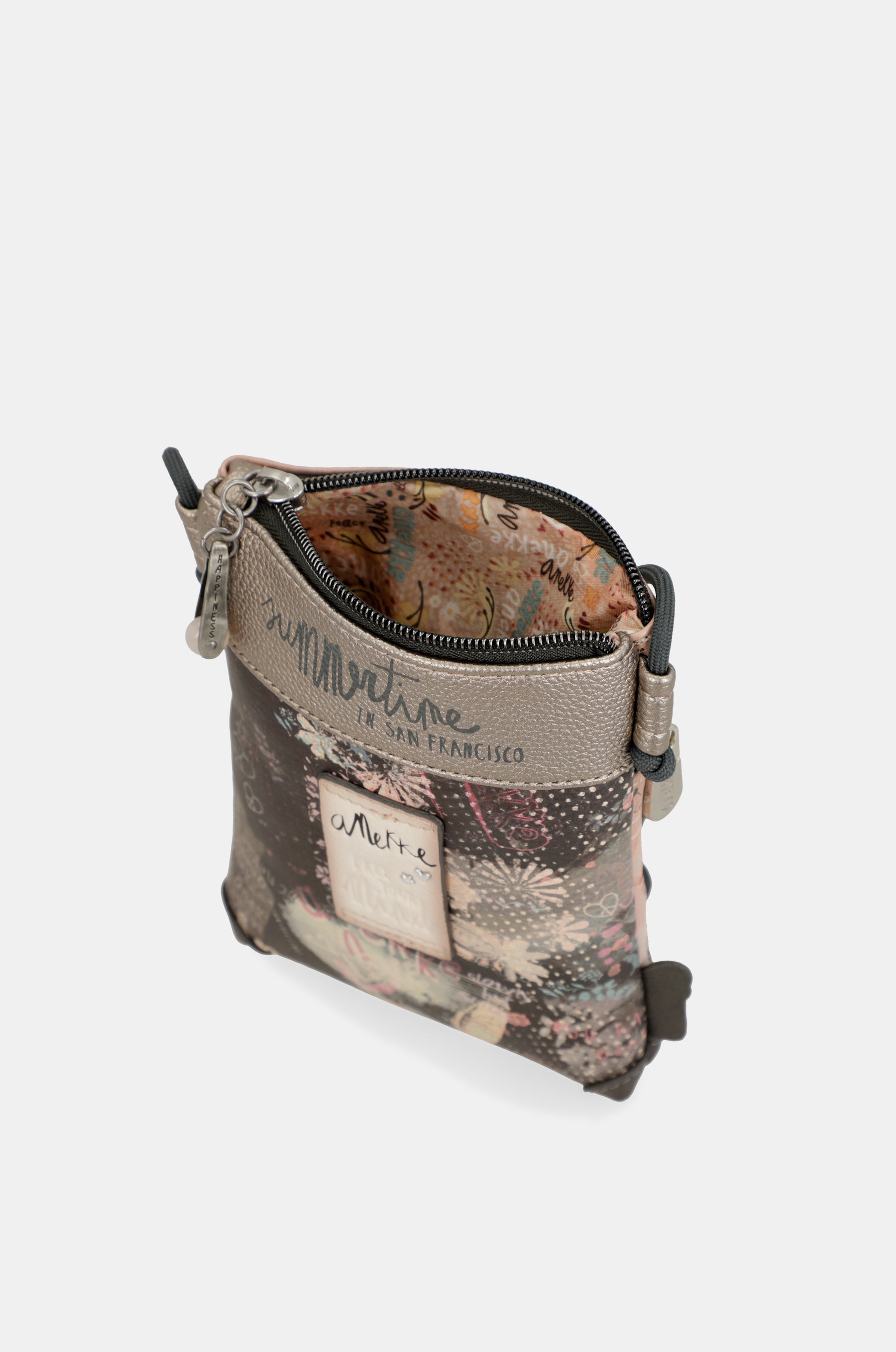 Mini sac bandoulière rose Peace & Love
