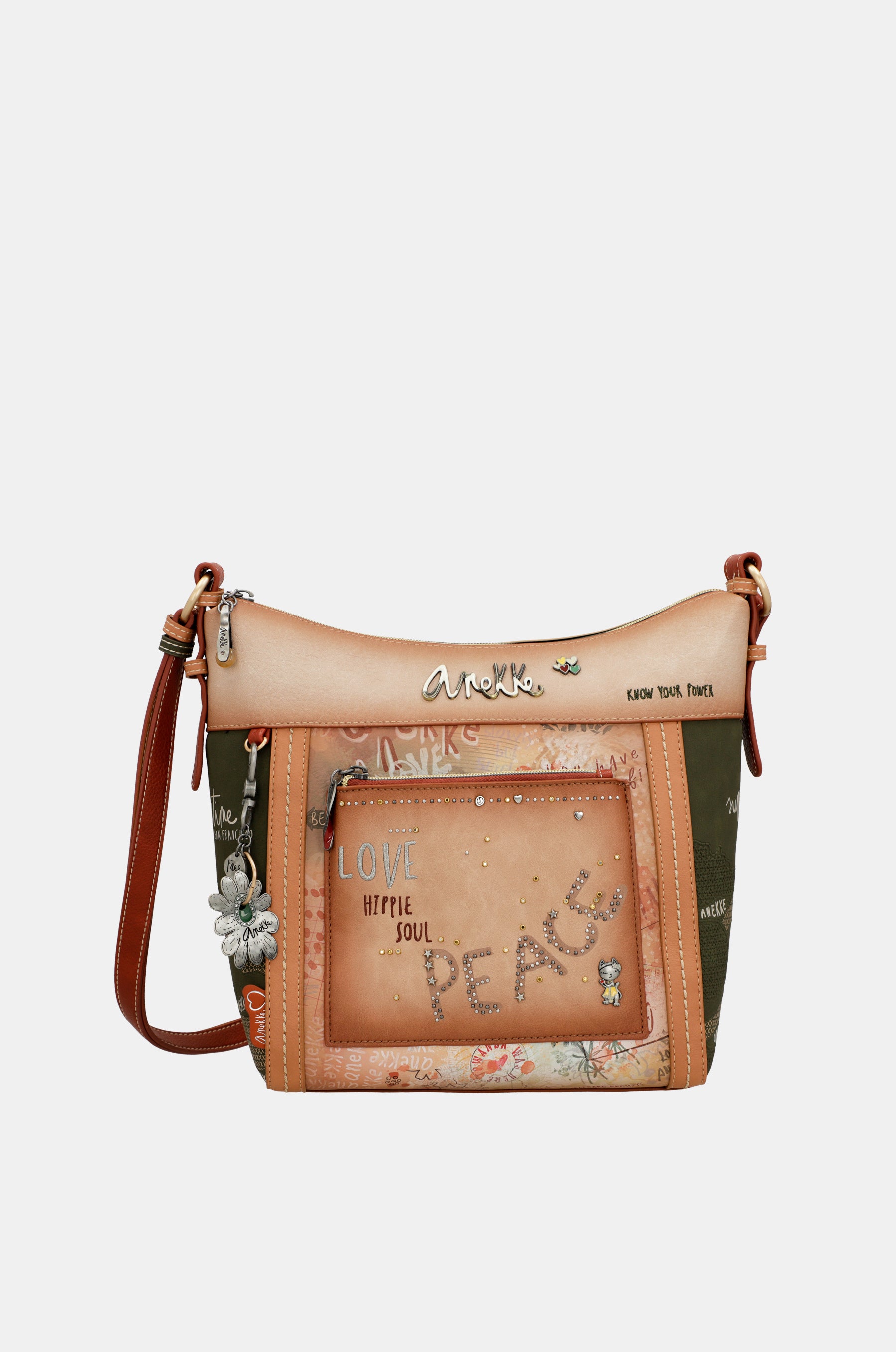 Sac bandoulière grand format Flowers