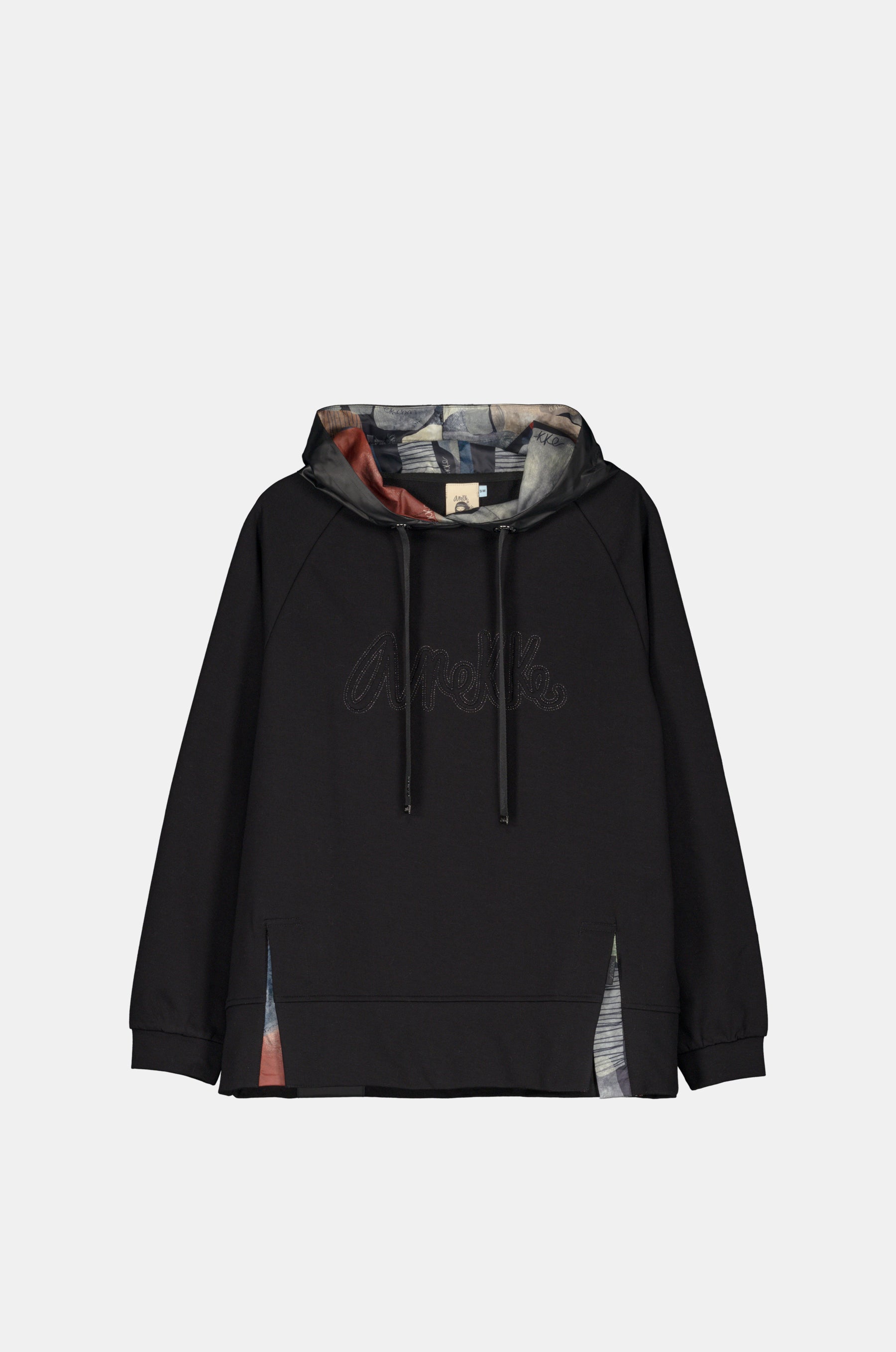 Sweat-shirt noir à capuche