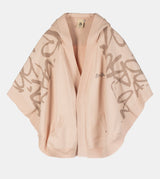 Veste beige style poncho