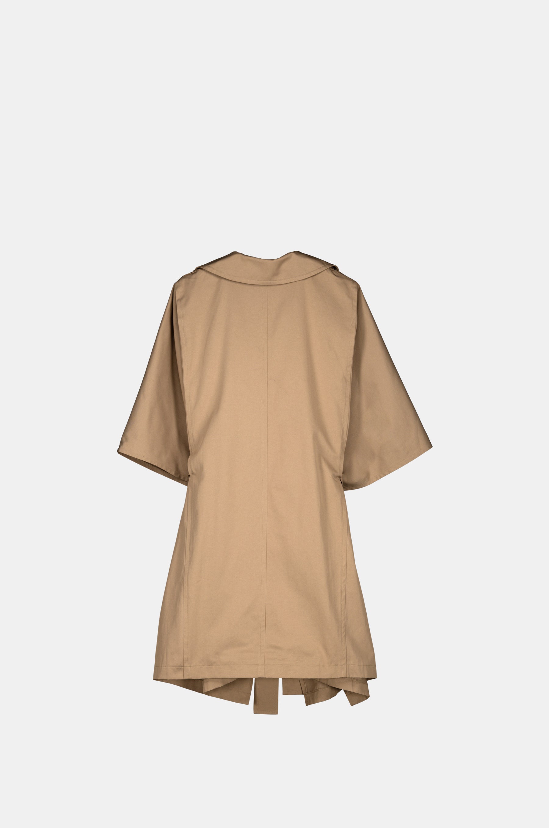 Trench-coat beige style cape