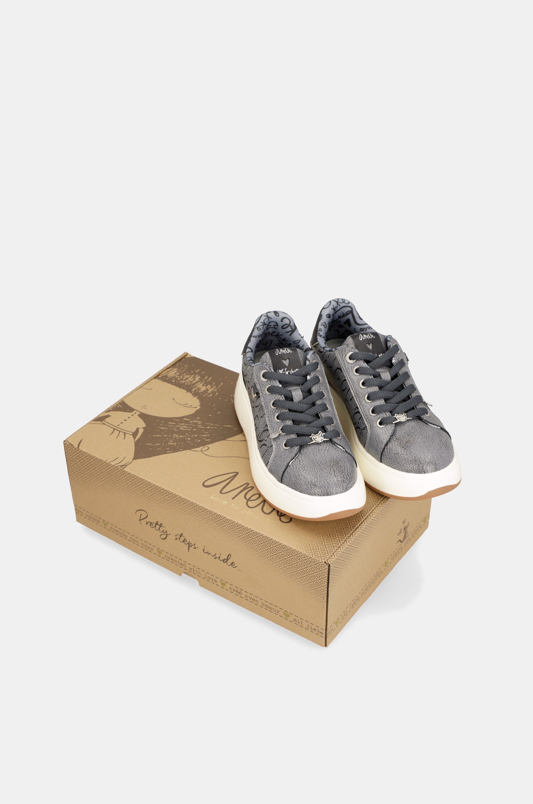 Baskets style casual, bleu