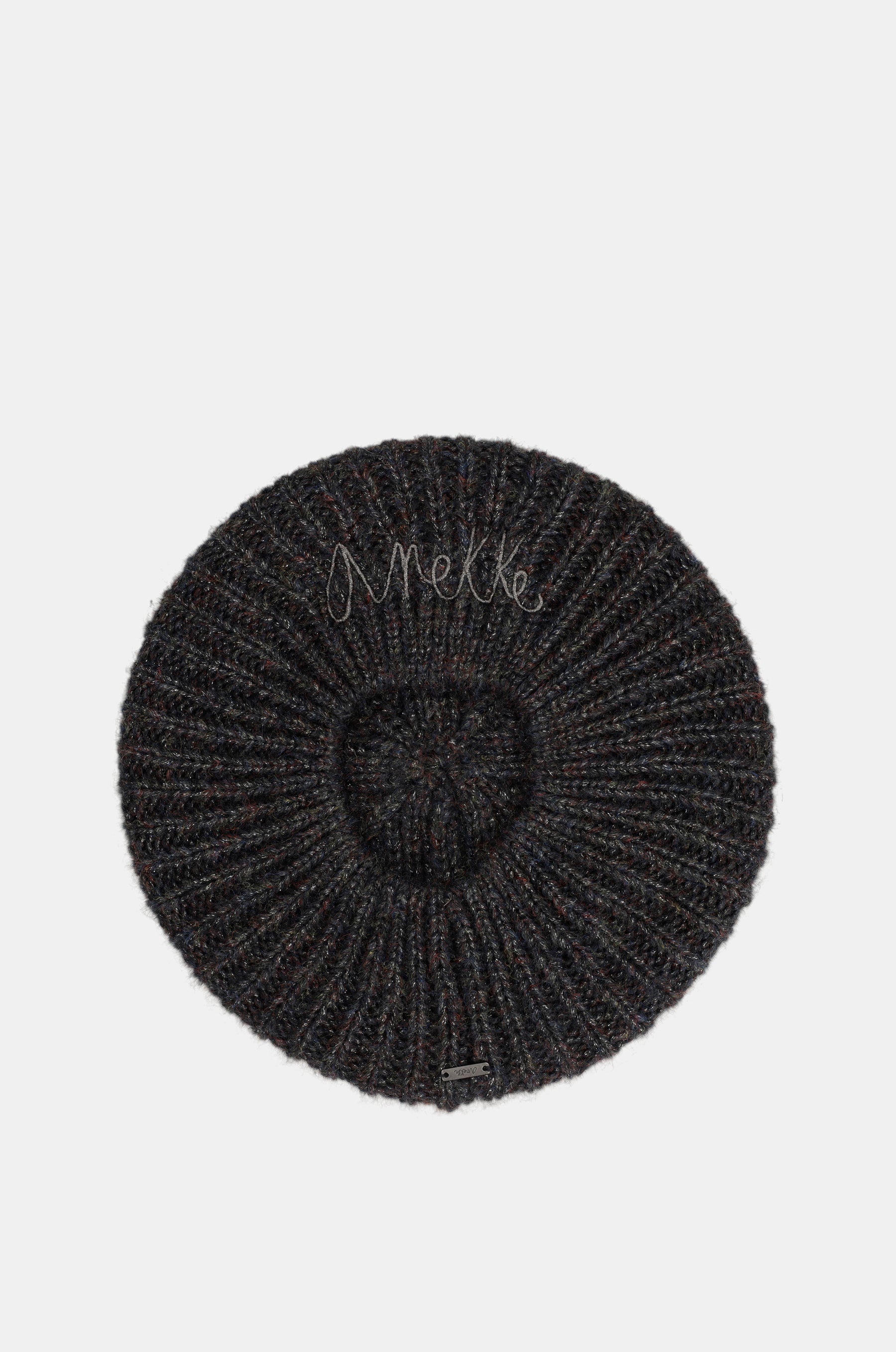 Béret en maille, noir