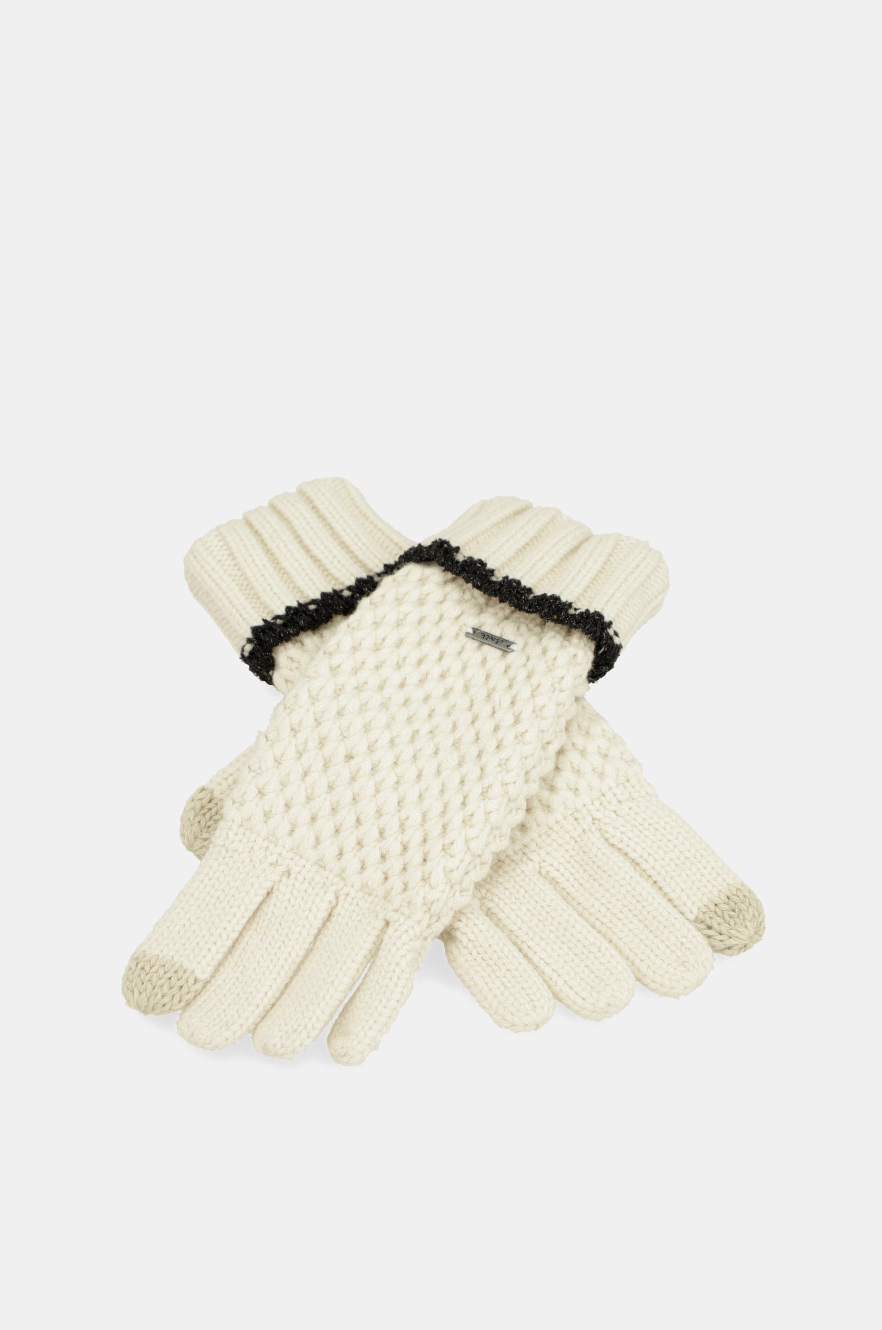 Gants en maille, beige