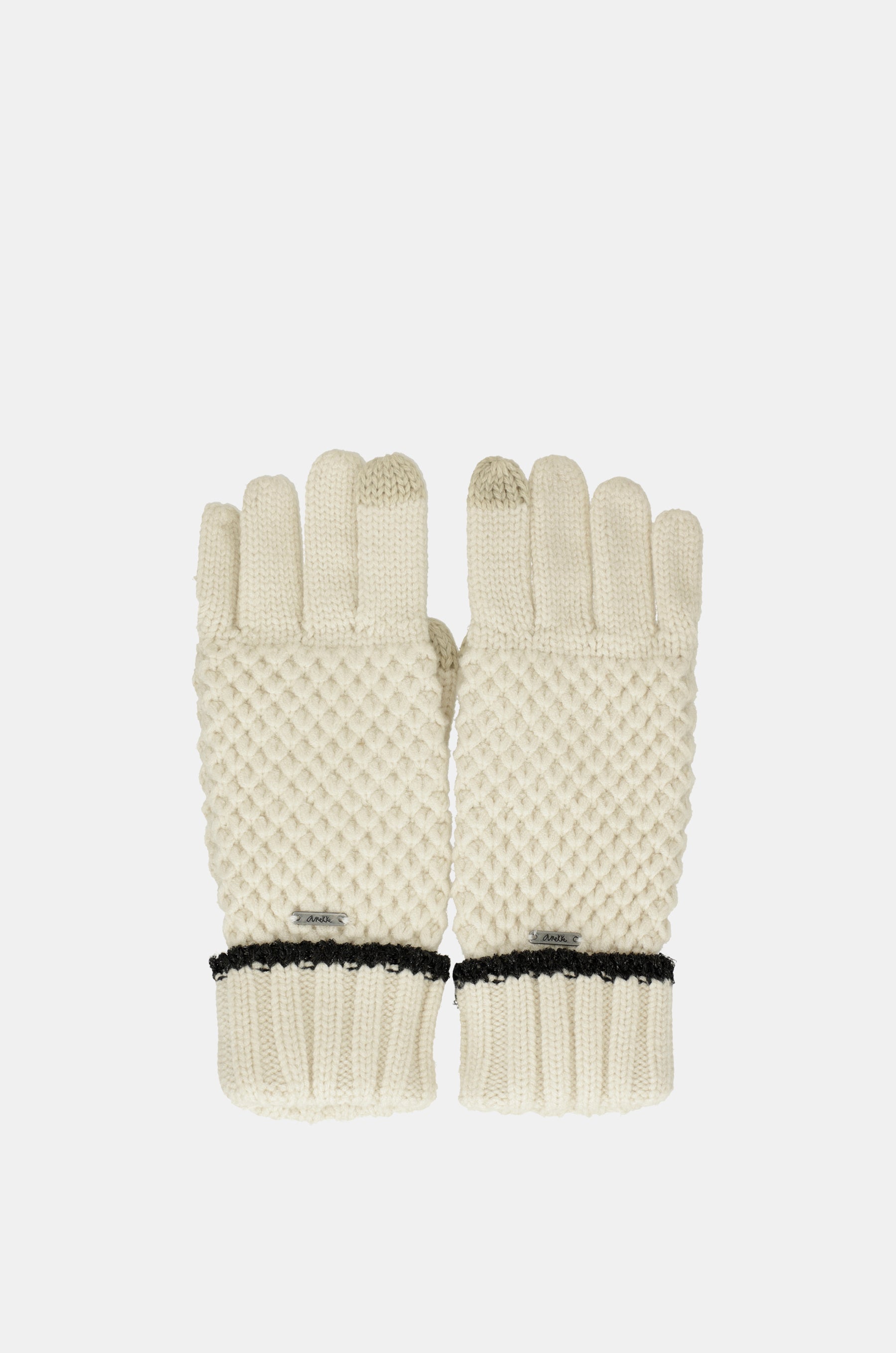 Gants en maille, beige
