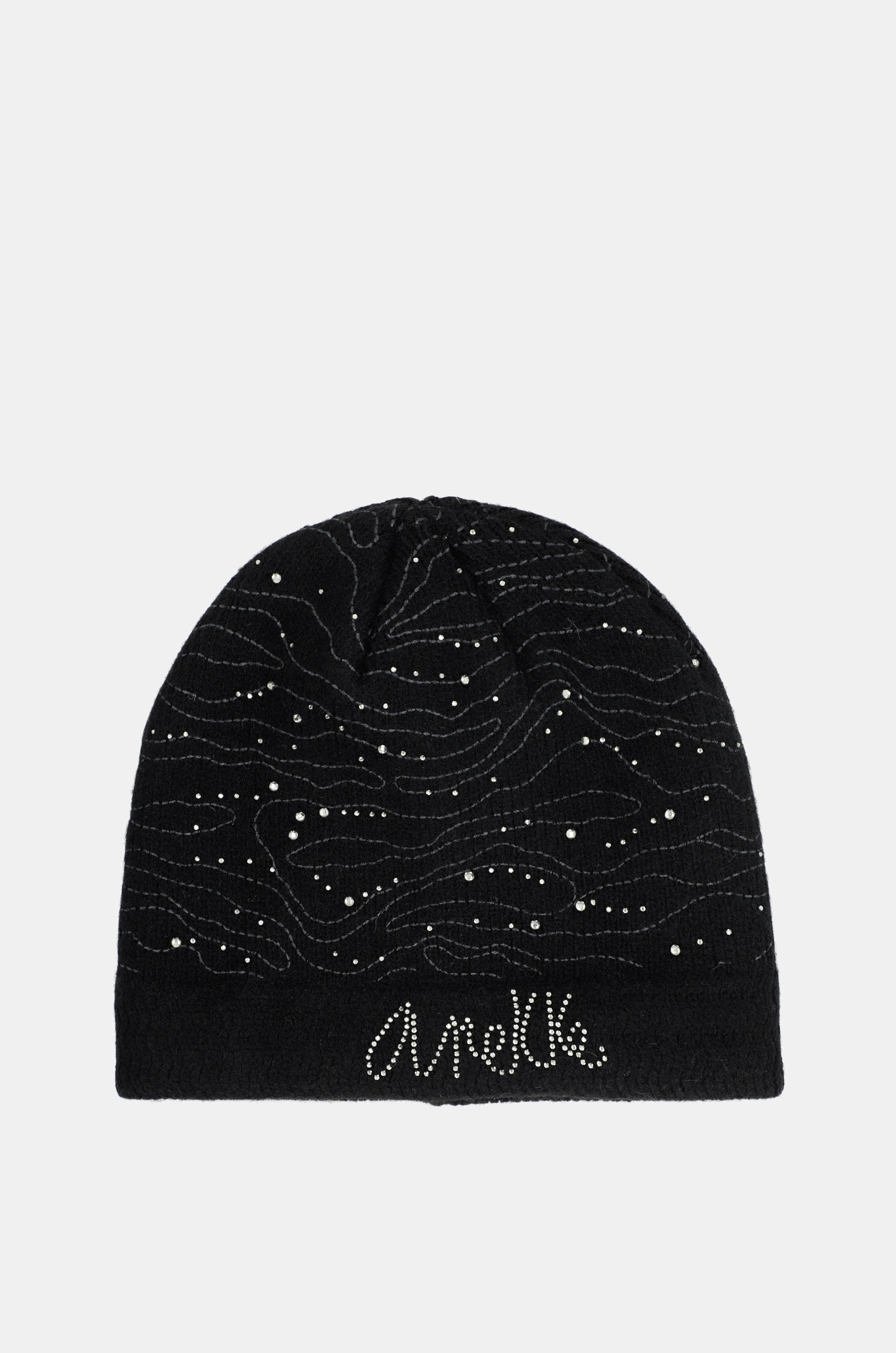 Bonnet en maille, noir