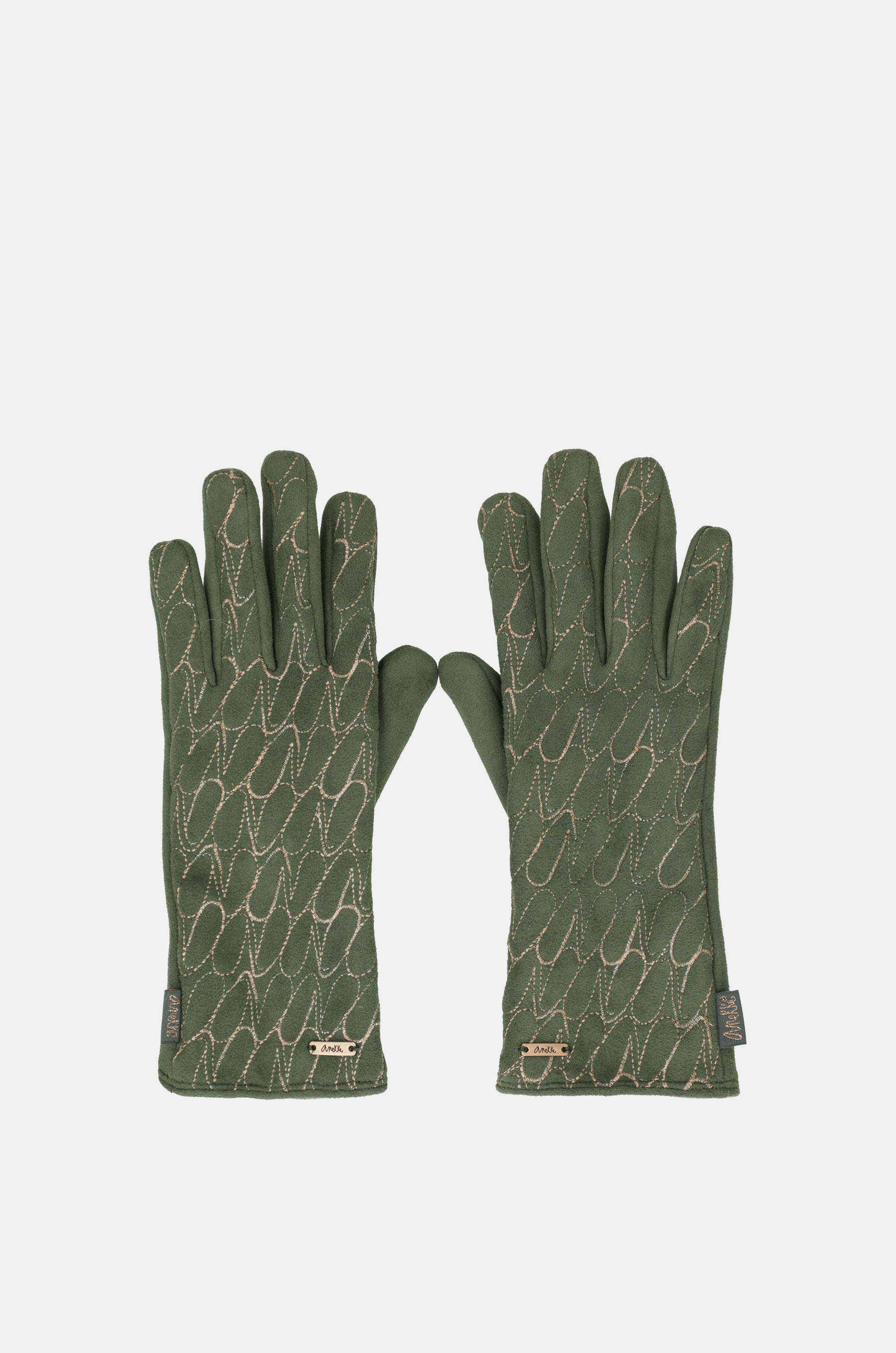 Gants avec logo Anekke, vert