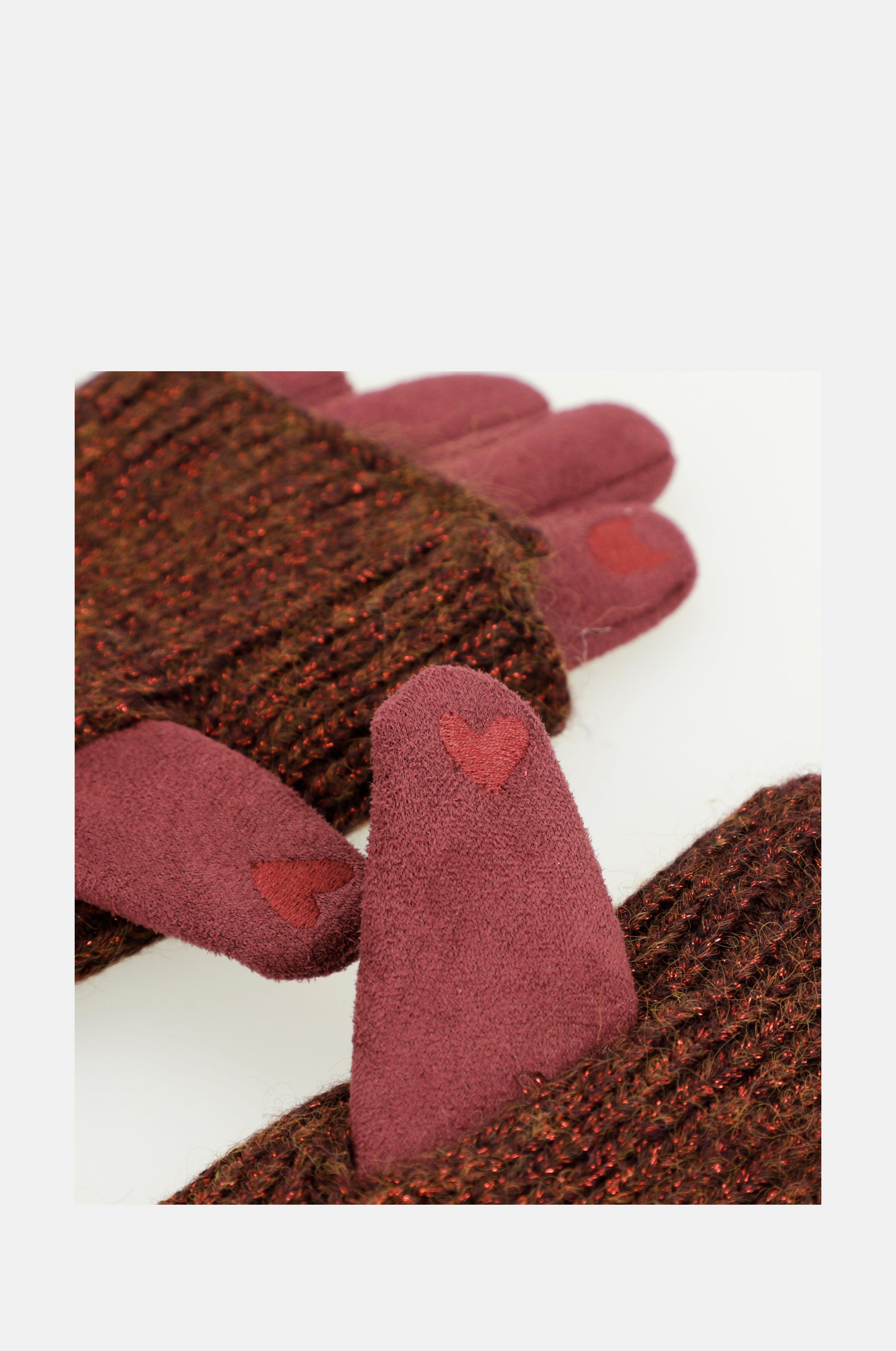 Gants extensibles, bordeaux