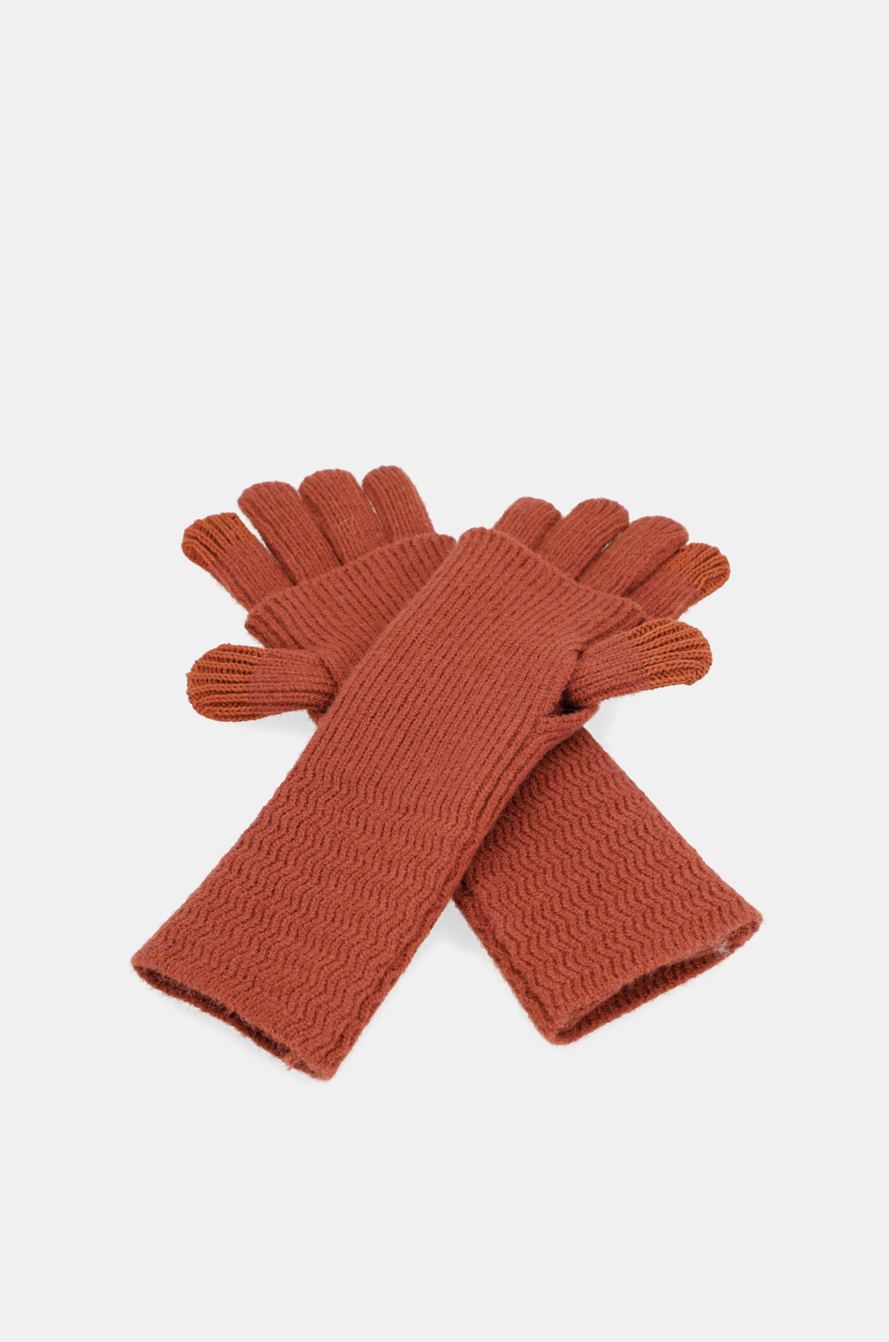 Gants en maille, rouge