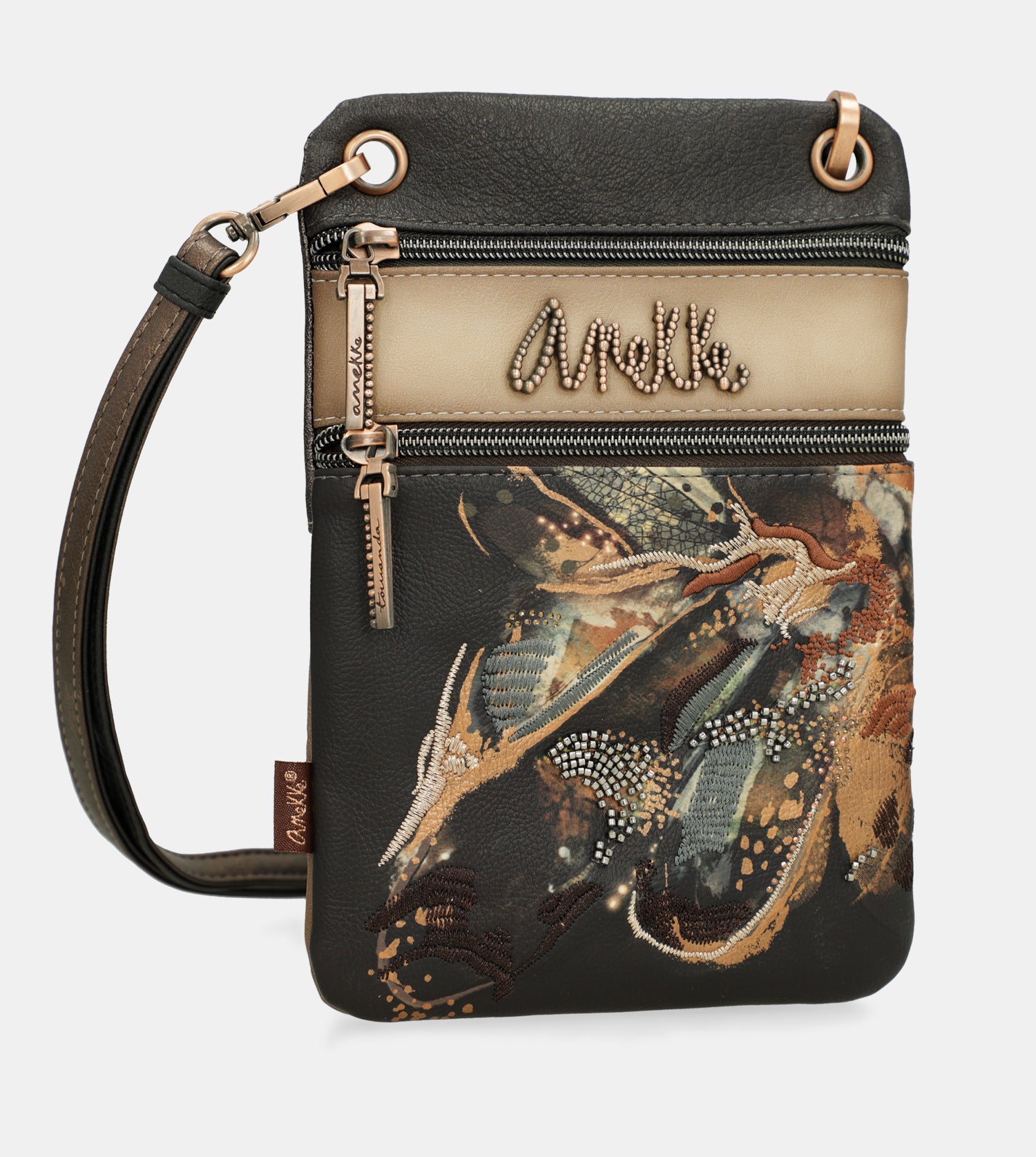 Mini Sac à Bandoulière En Cuir Noir Pour Femme - Petit Format, Neuf Avec Étiquettes