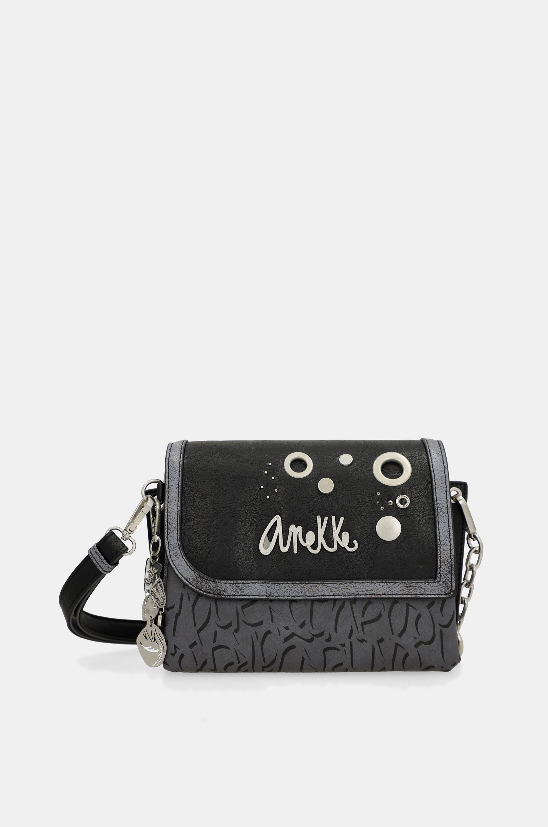 Anekke Core Crust Shoulder Bag Black