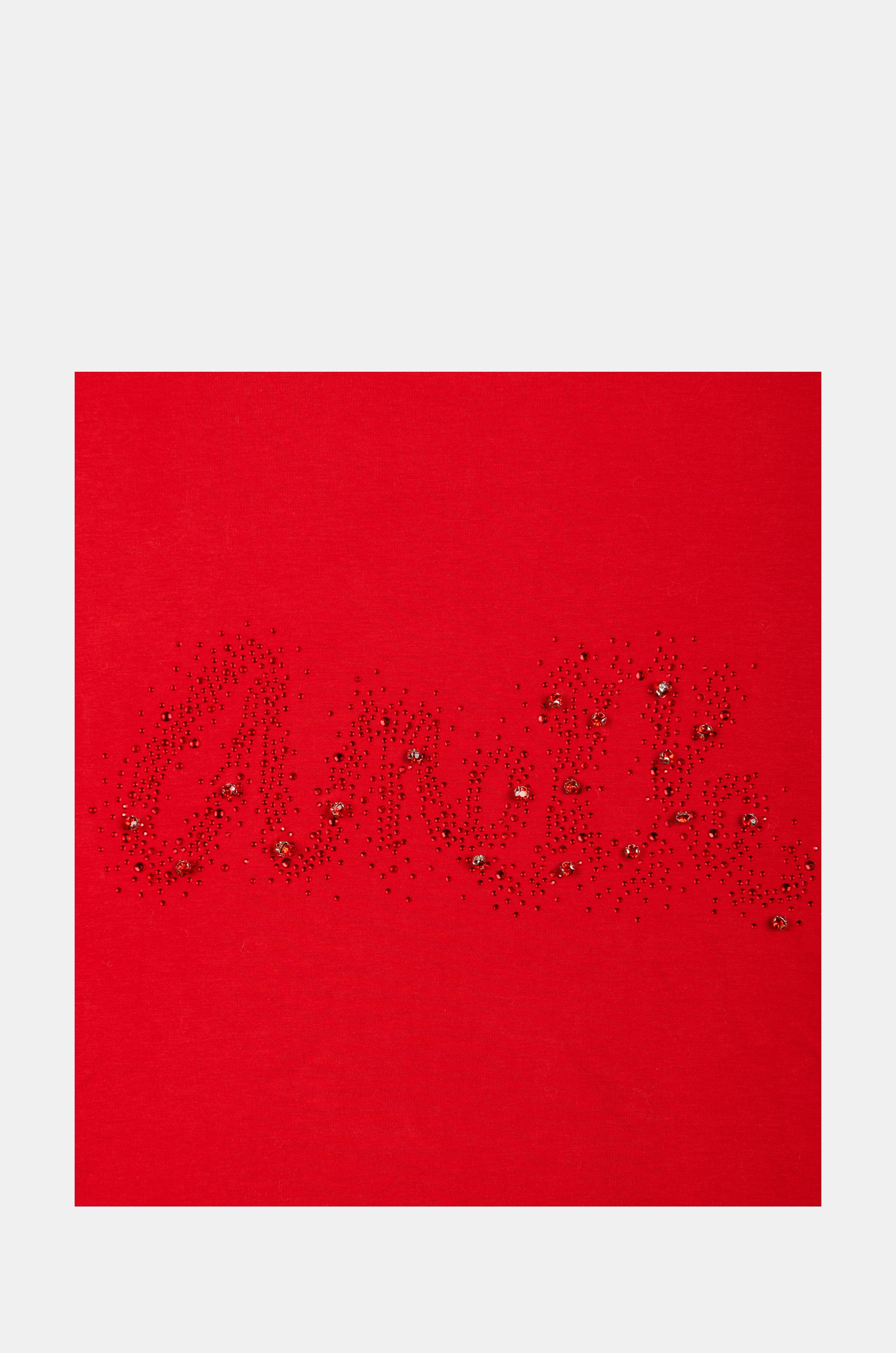 T-shirt rouge brillant à manches courtes Anekke