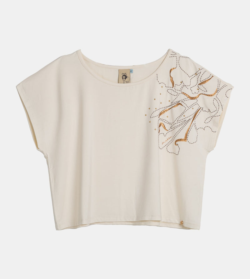 T-shirt beige Anekke