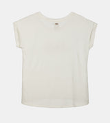T-shirt blanc à manches courtes avec logo
