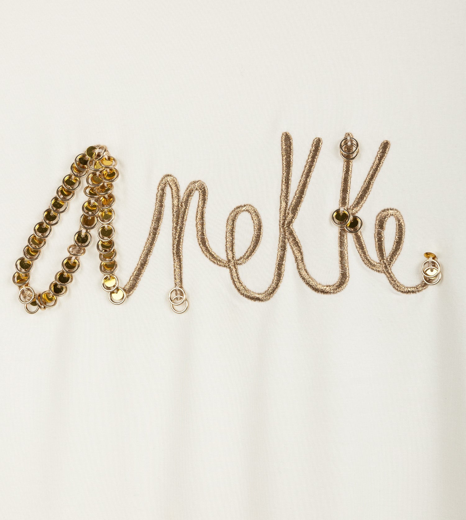 T-shirt blanc à manches courtes avec logo