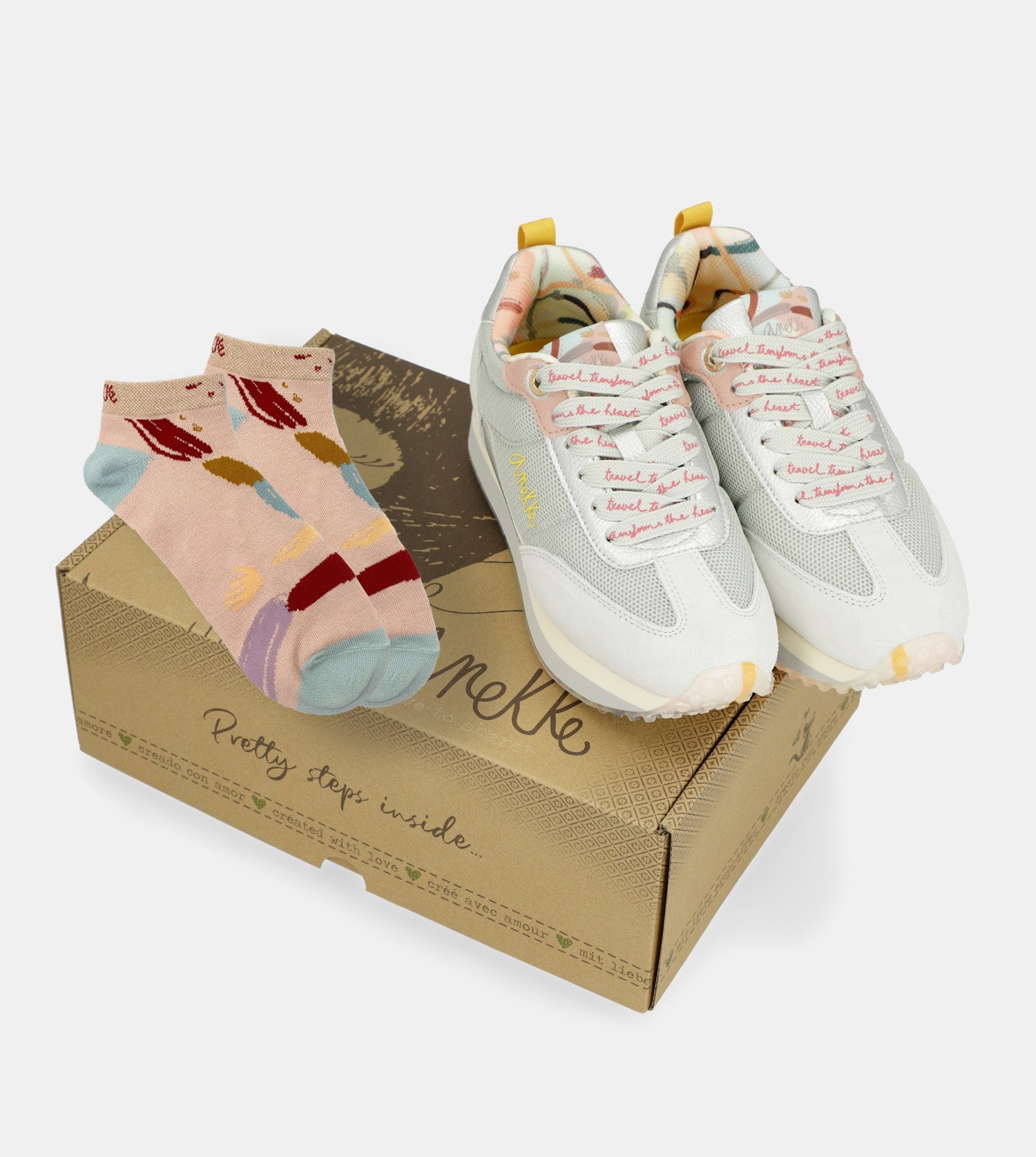 Baskets argentées Smart